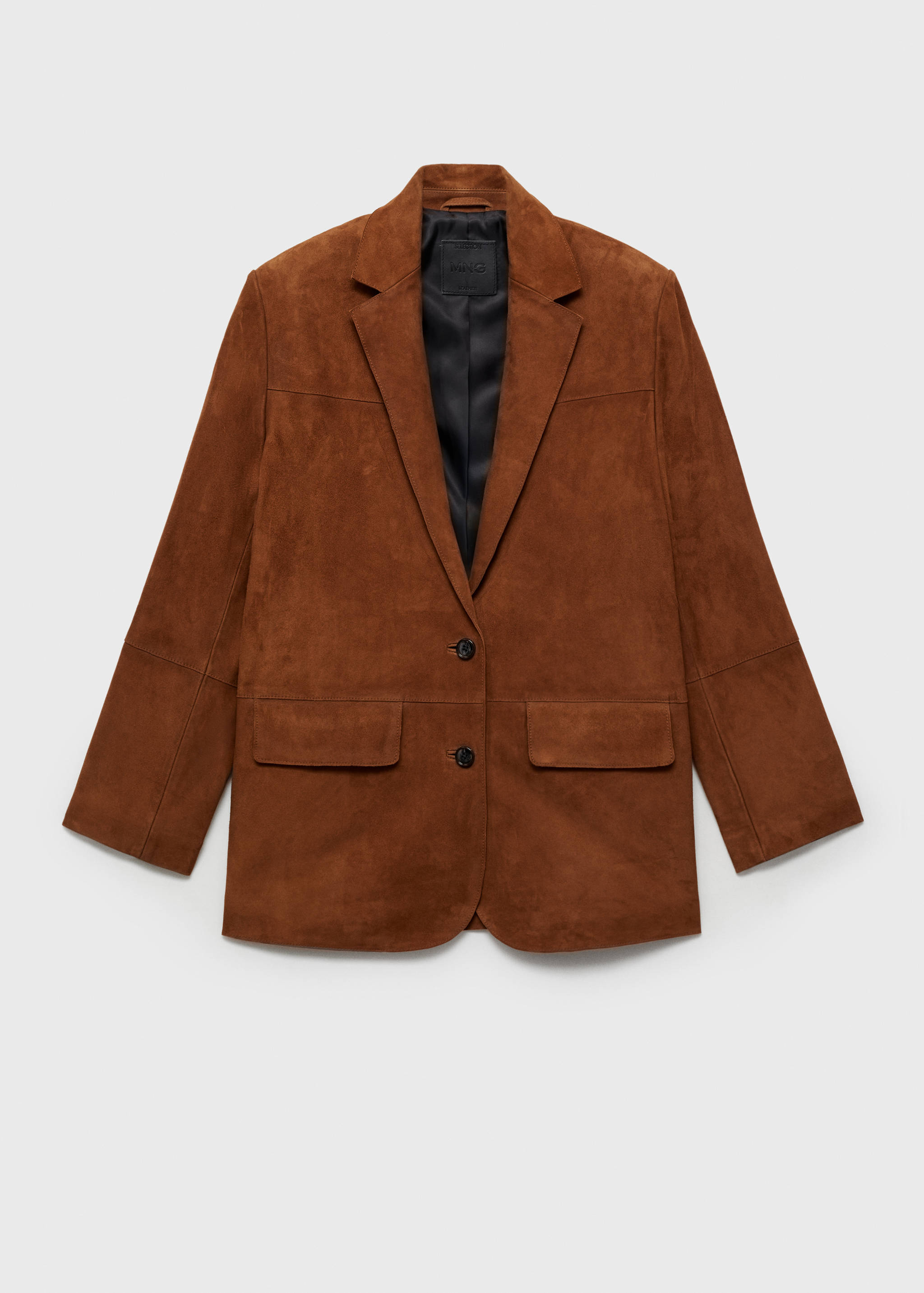 Straight suede blazer - Article without model