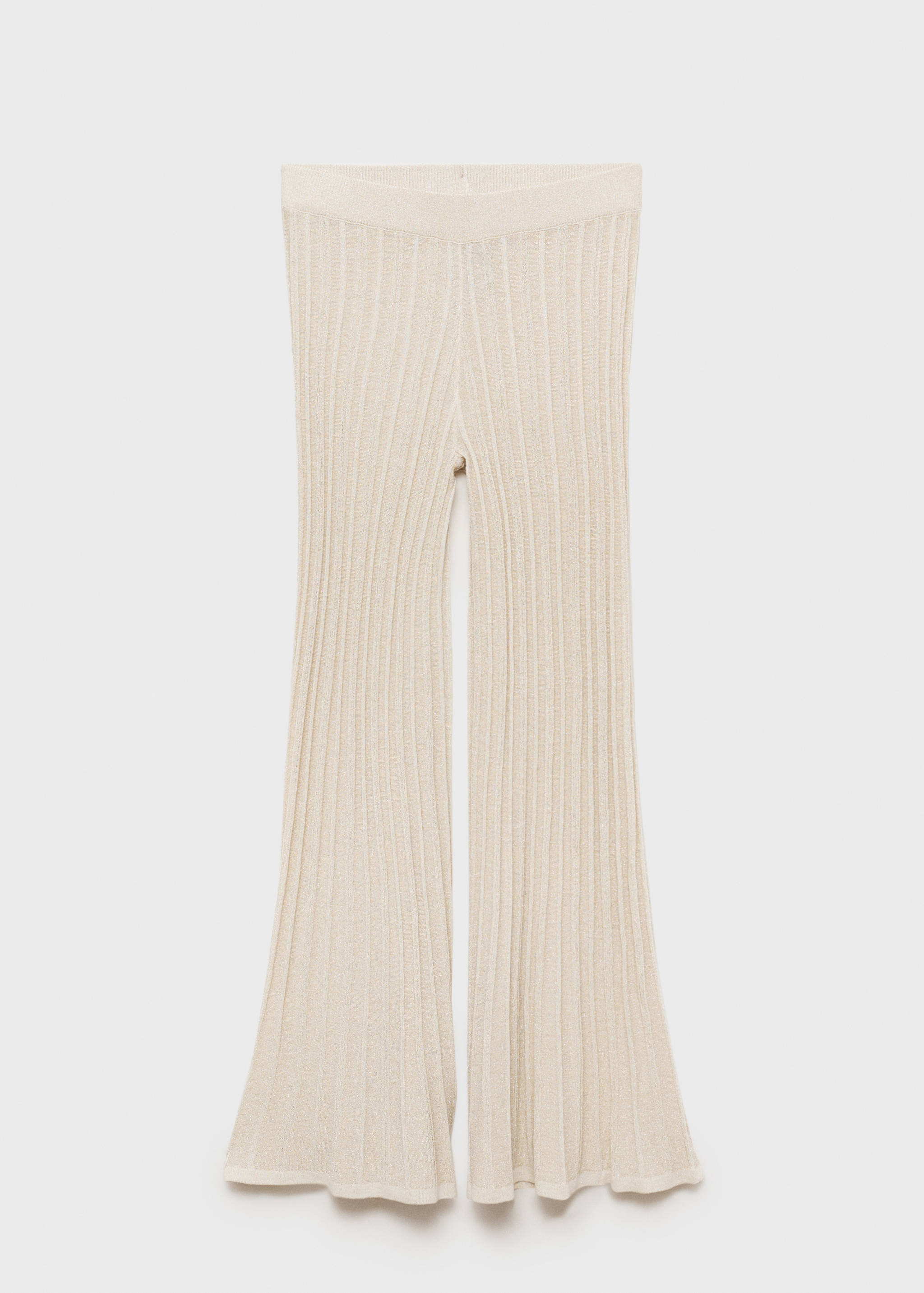 Flared knitted pants - Article without model
