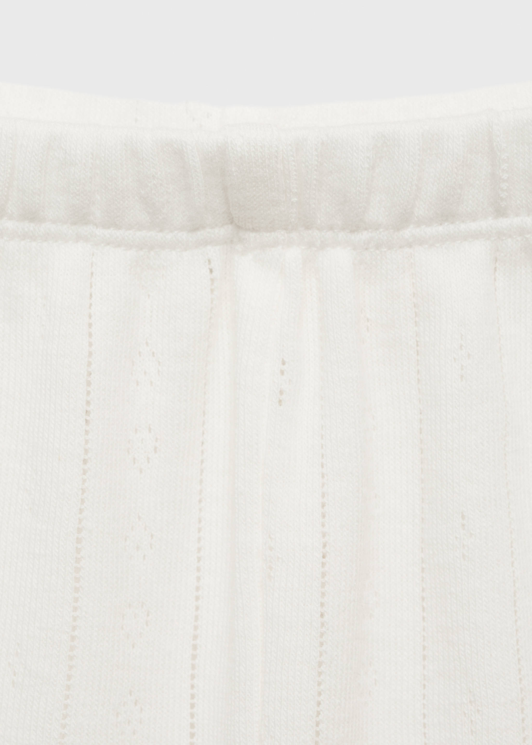 Unstitched cotton pajama shorts - Details of the article 8
