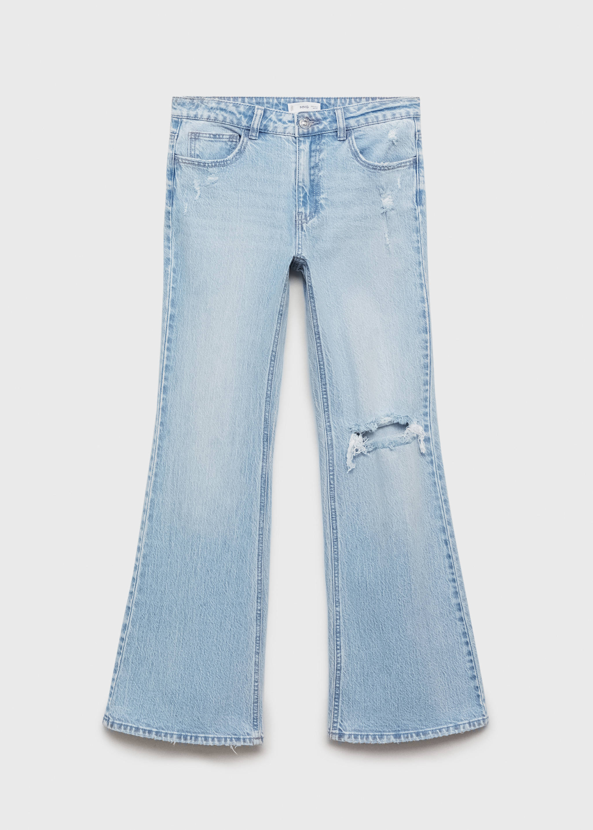 Jeans flare rotos decorativos - Artículo sin modelo
