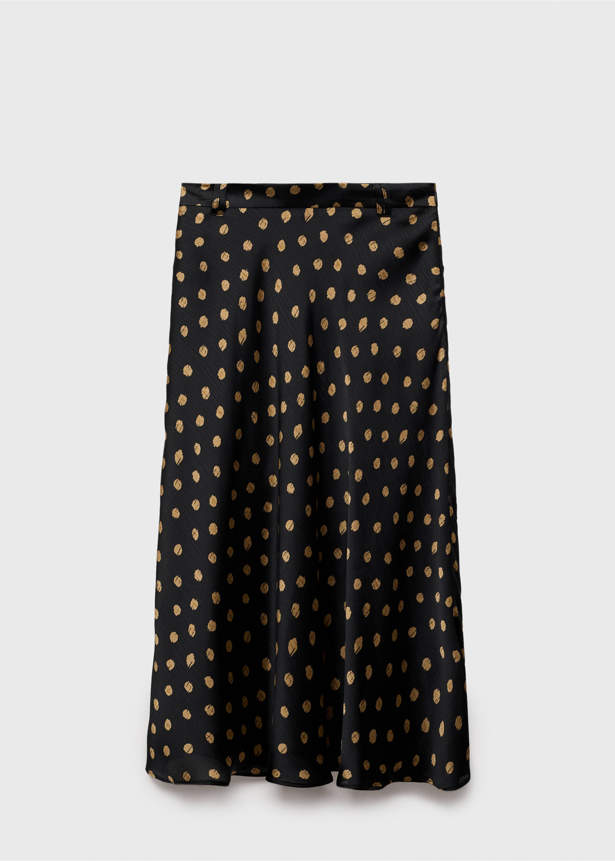 Falda midi topos - Artículo sin modelo, Negro. Ref: 87074069-00.