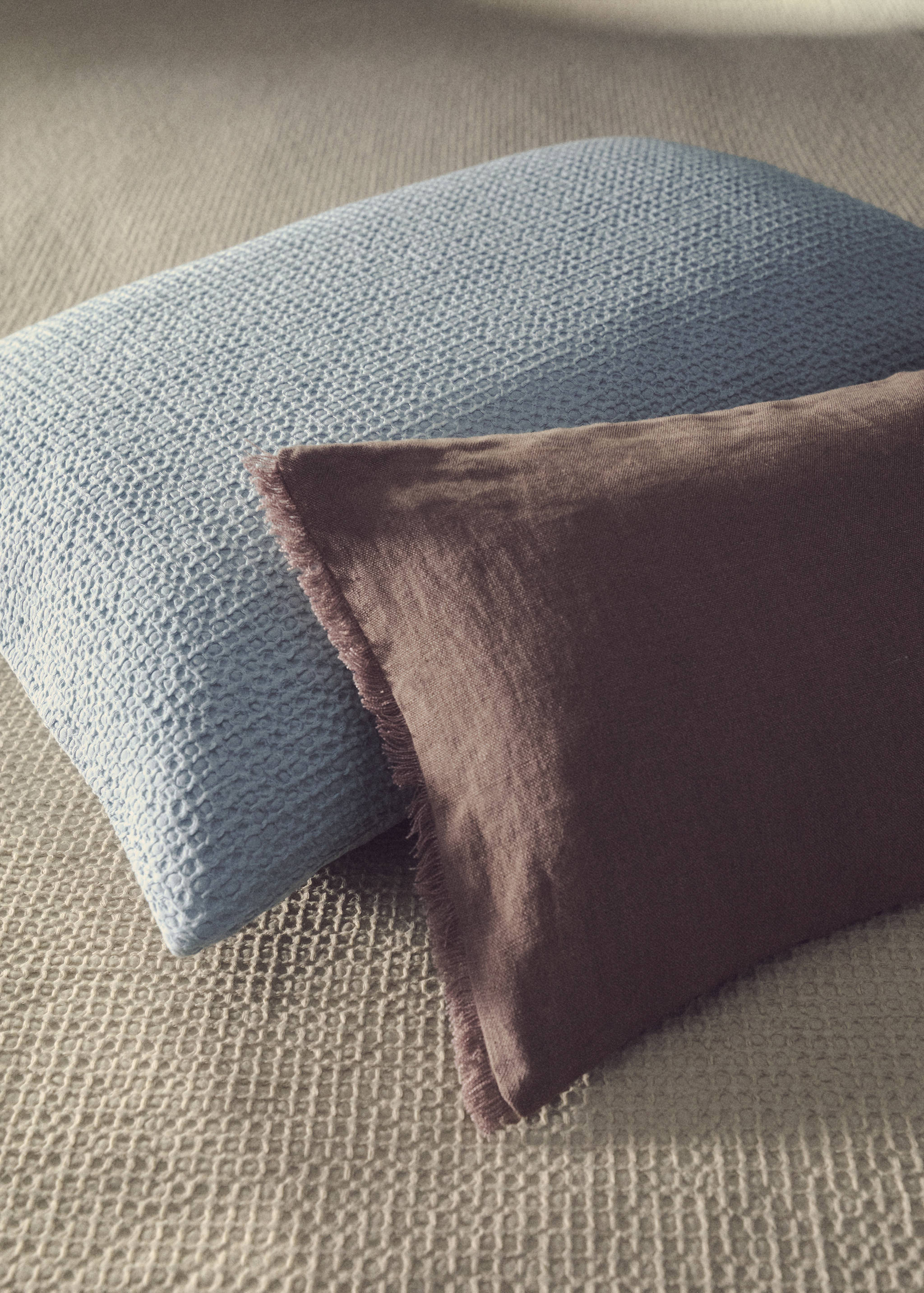 Linen fringed cushion cover 30x50 cm - Details of the article 6