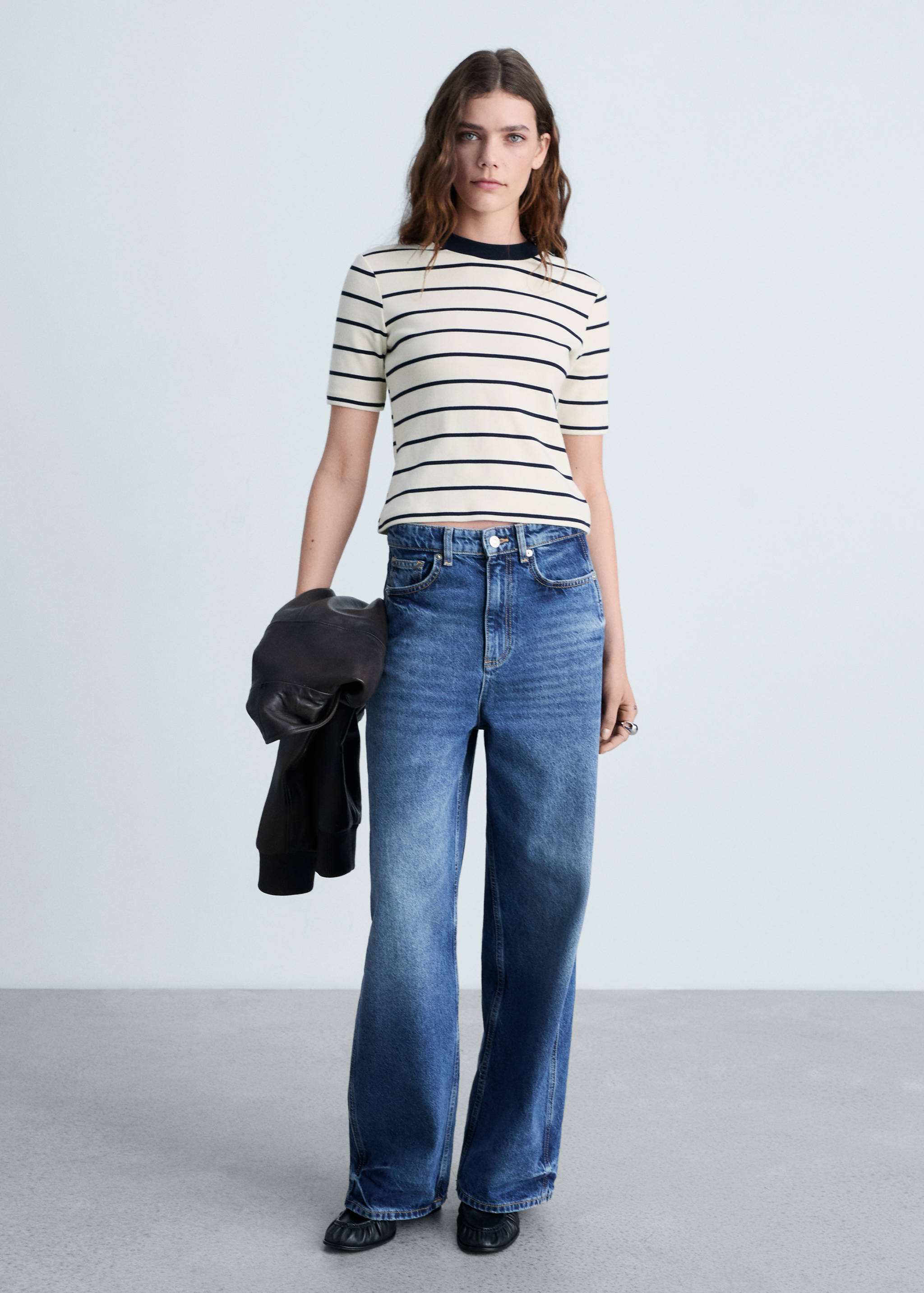 Striped cotton T-shirt - General plane