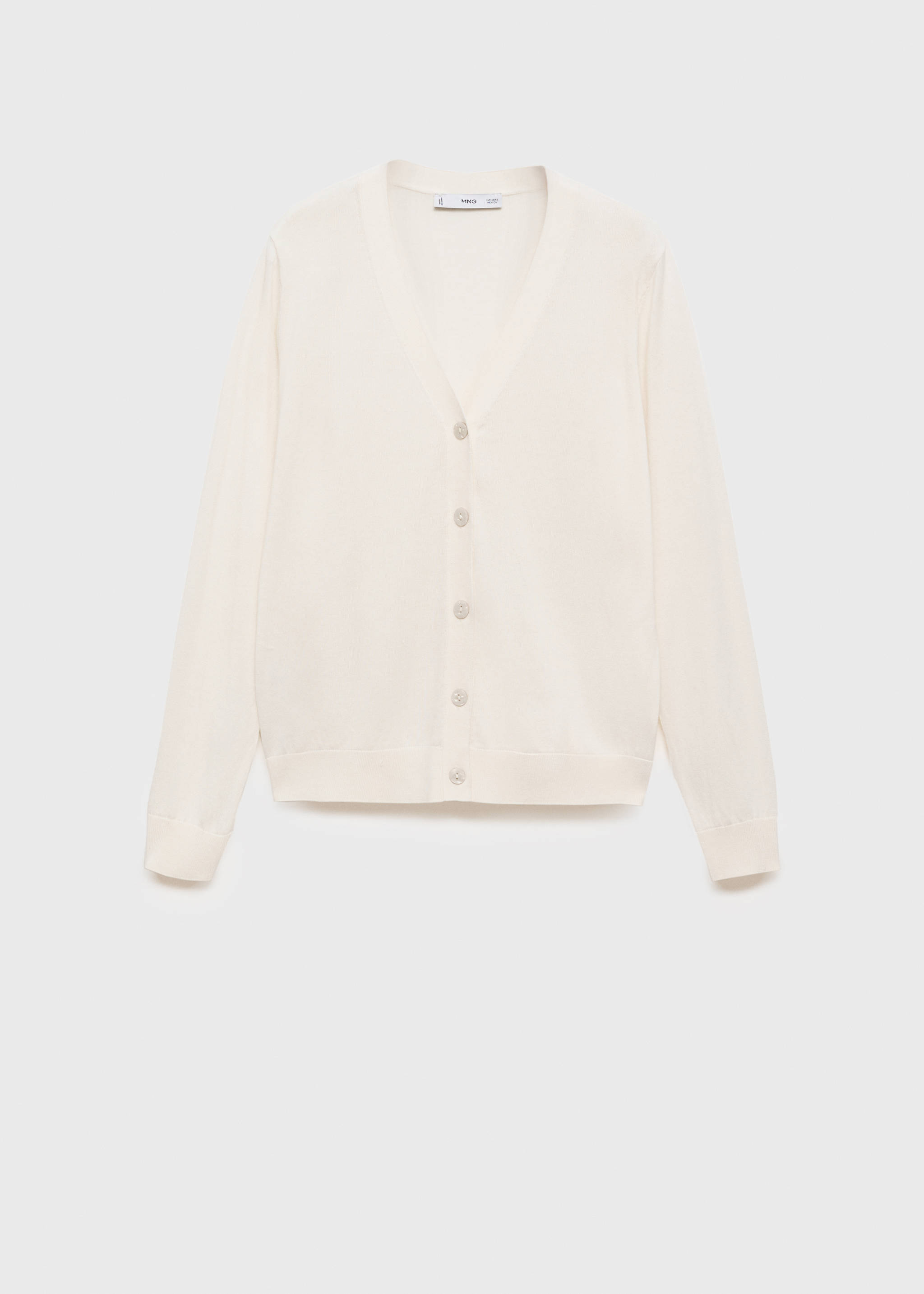 Cardigan côtelé en mélange de soie de mûrier - Article sans modèle