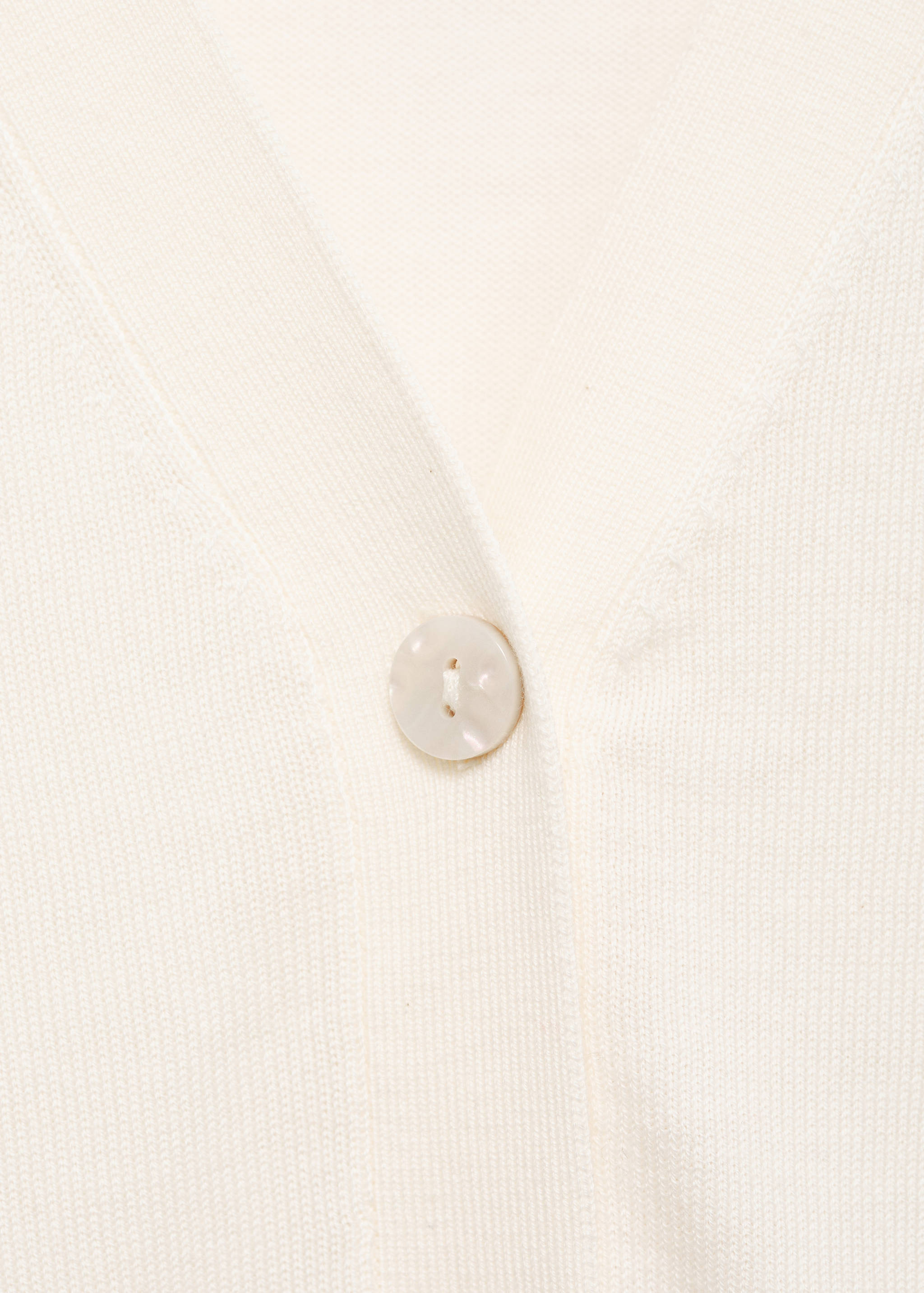 Cardigan côtelé en mélange de soie de mûrier - Détail de l'article 8