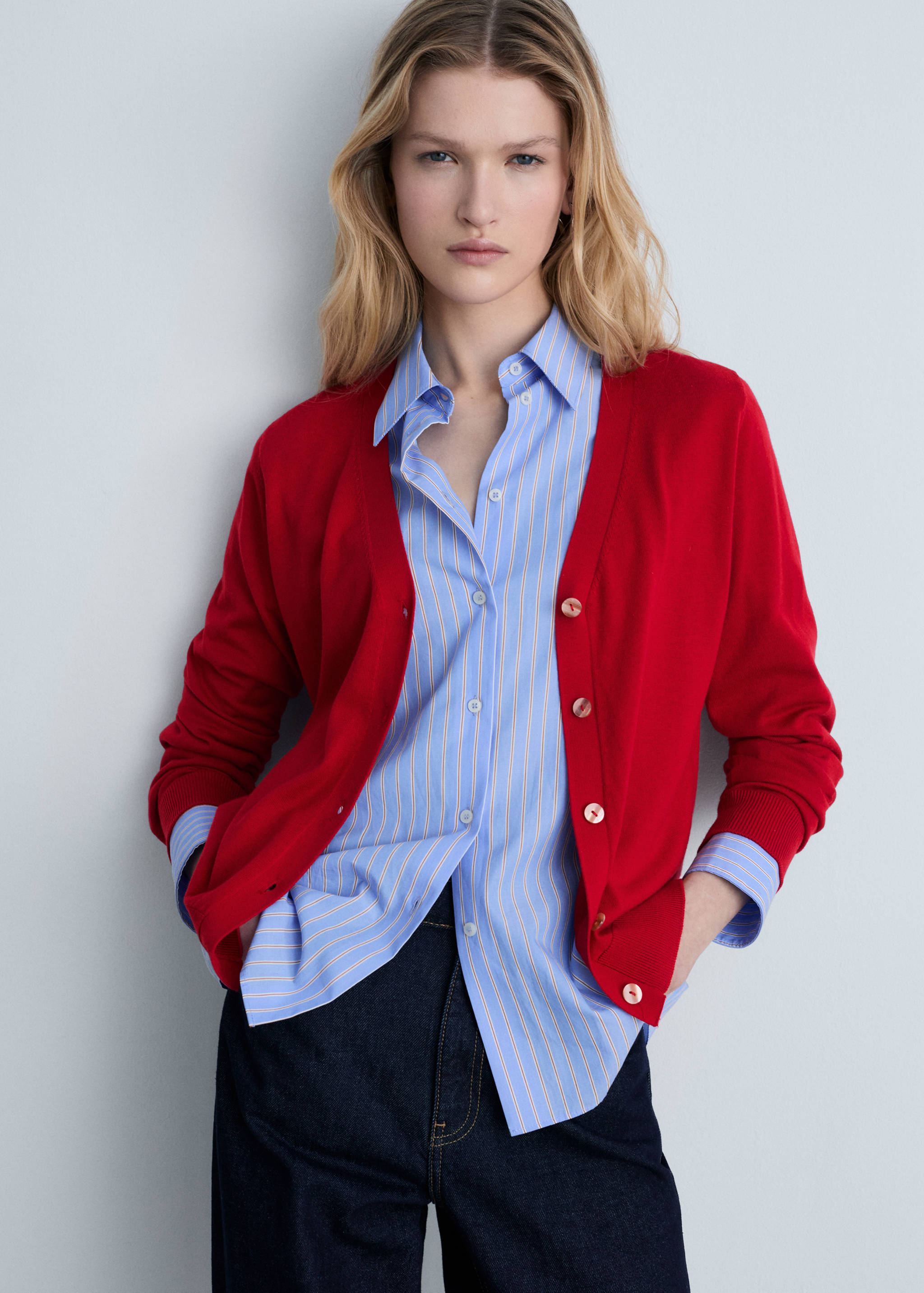 Mulberry silk-blend ribbed cardigan - Medium plane