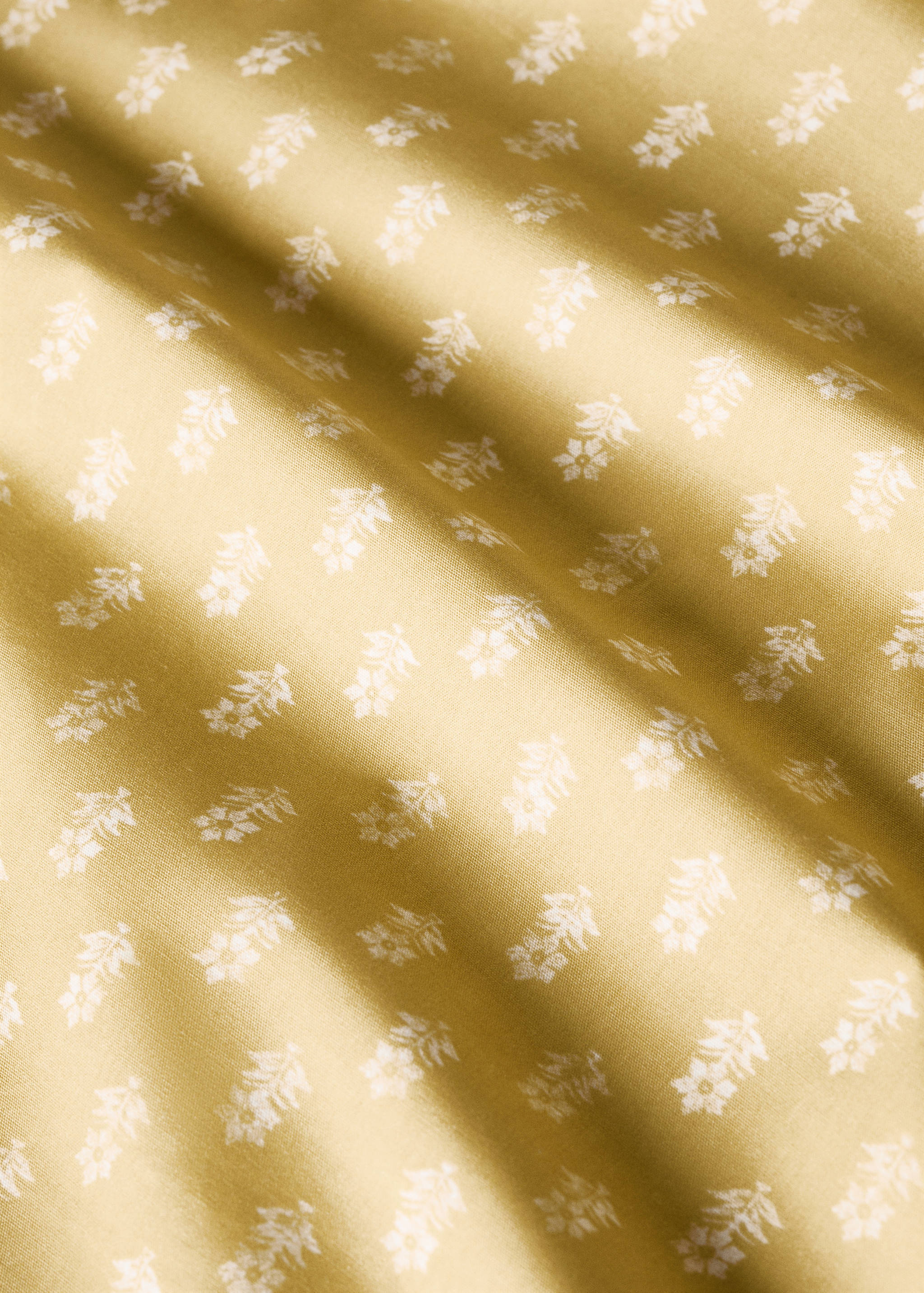 Spannbettlaken aus Baumwoll-Perkal mit kleinem Blumenmuster für Kinderbettchen - Detail des Artikels 1