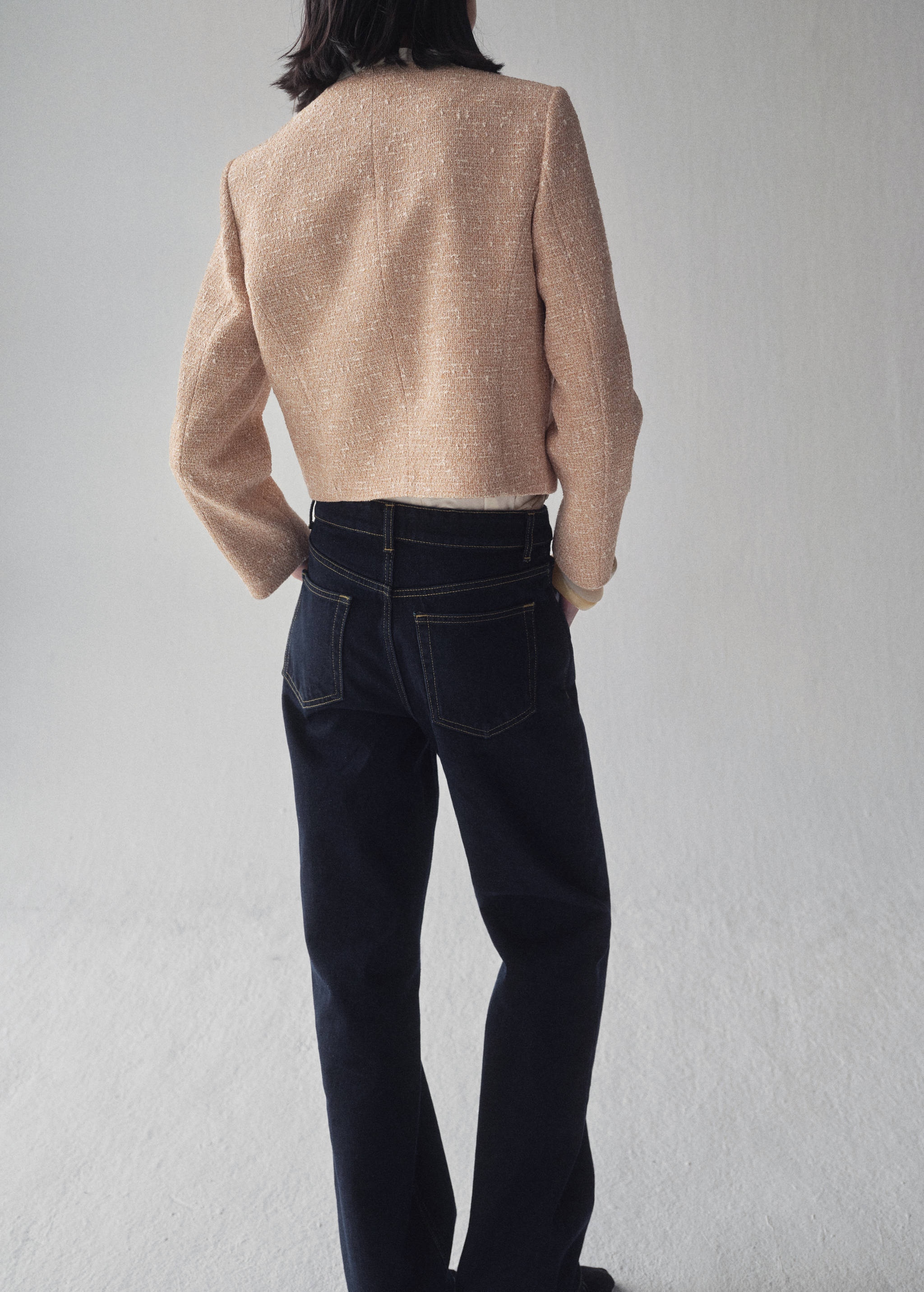 Doppelreihige Tweedjacke - Rückseite des Artikels