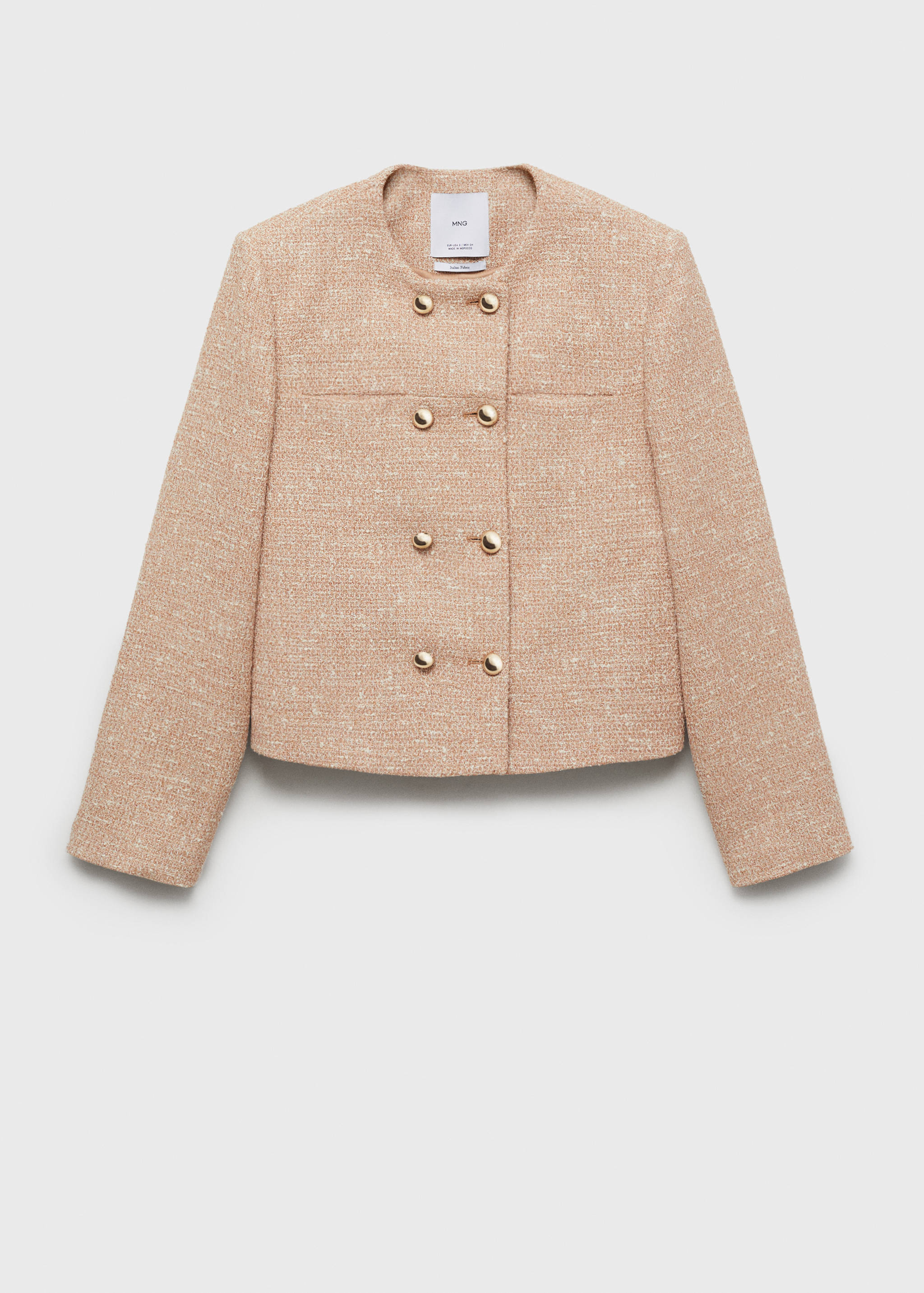 Double-breasted tweed jacket - Article without model