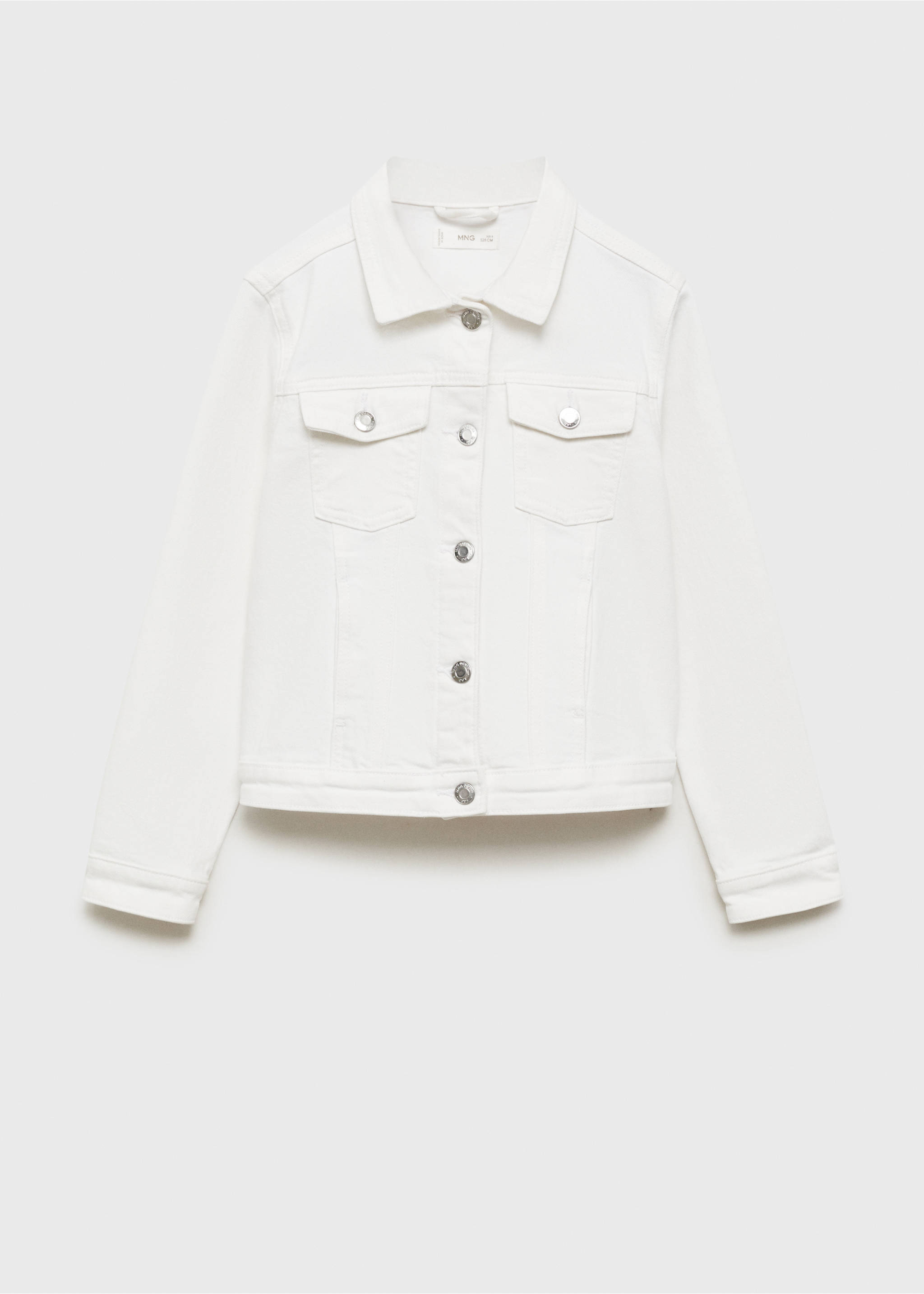 Jeansjacke - Artikel ohne Model, Weiß. Ref: 87074386-00.