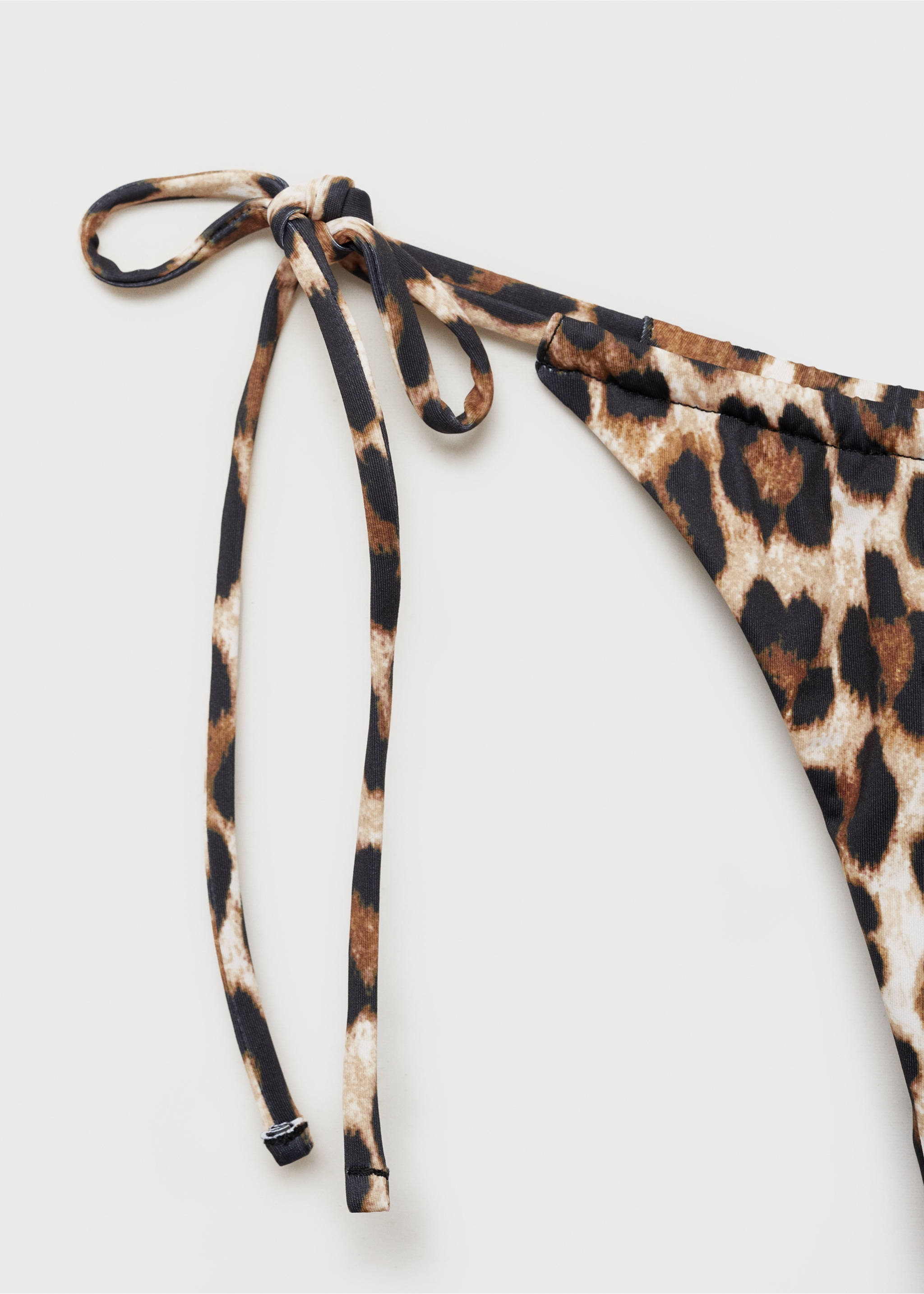 Bikini-Top mit Animal Print - Detail des Artikels 8, Braun. Ref: 87074392-00.
