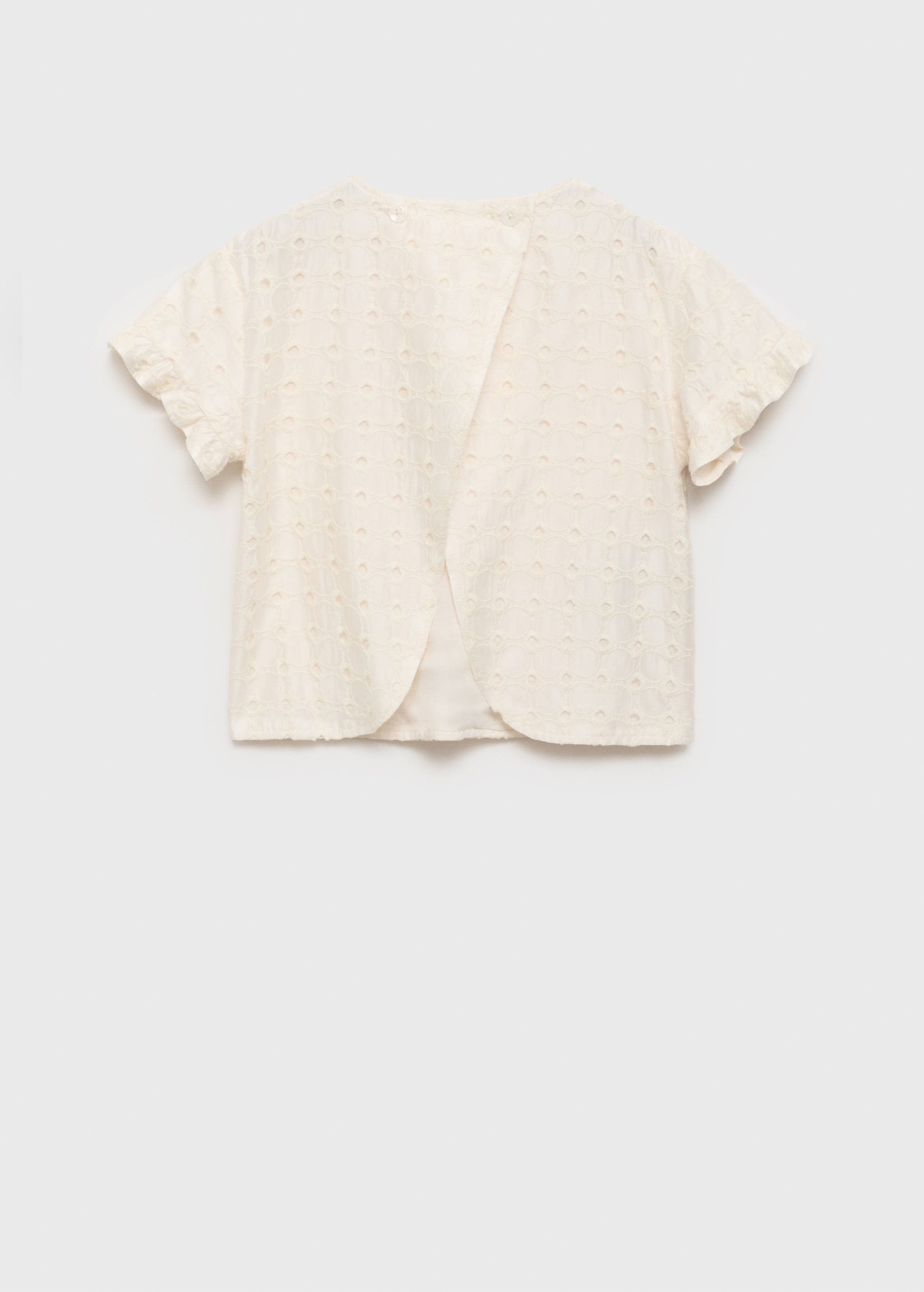 English embroidery blouse - Reverse of the article