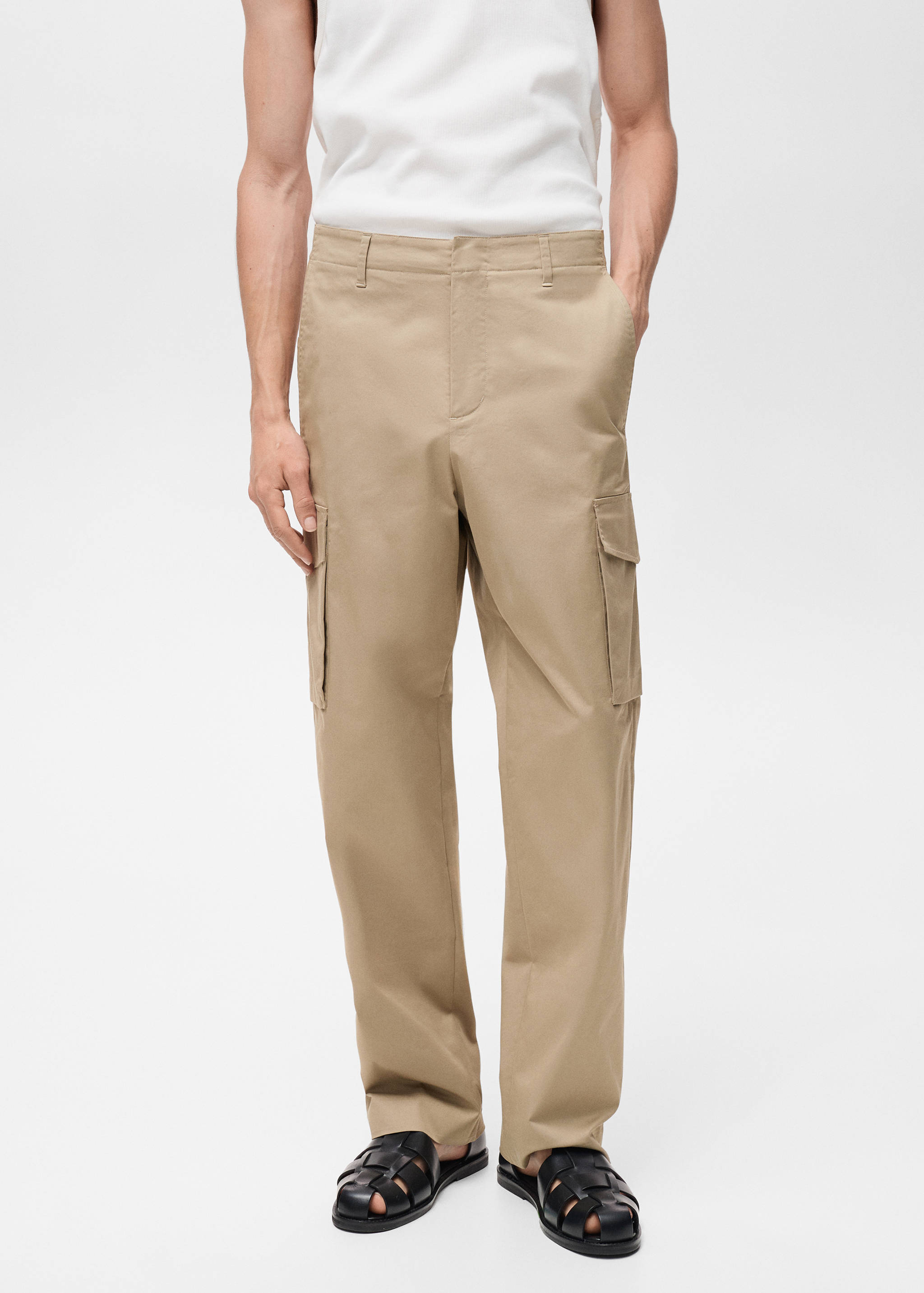 Relaxed-fit cargo trousers - Medium plane