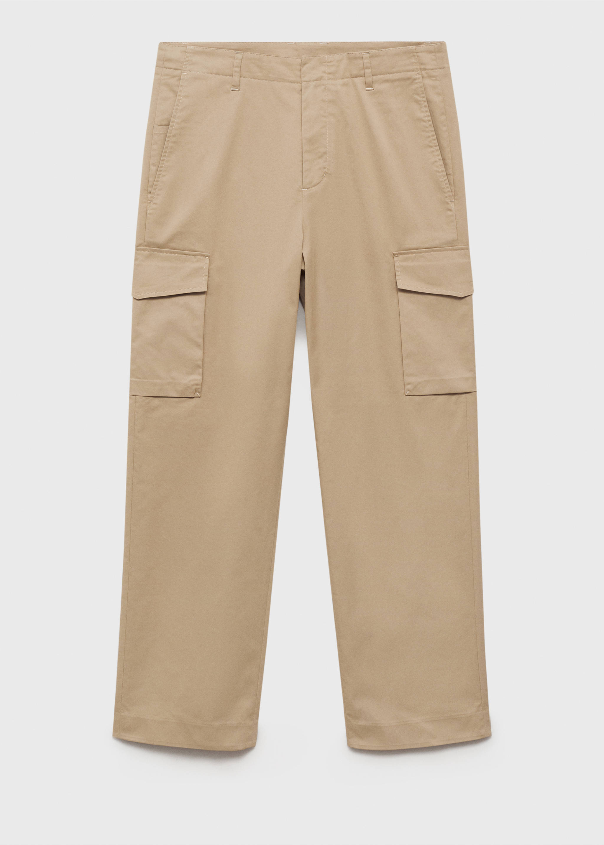 Relaxed-fit cargo trousers - Article without model, Medium Brown. Ref: 87074396-00.