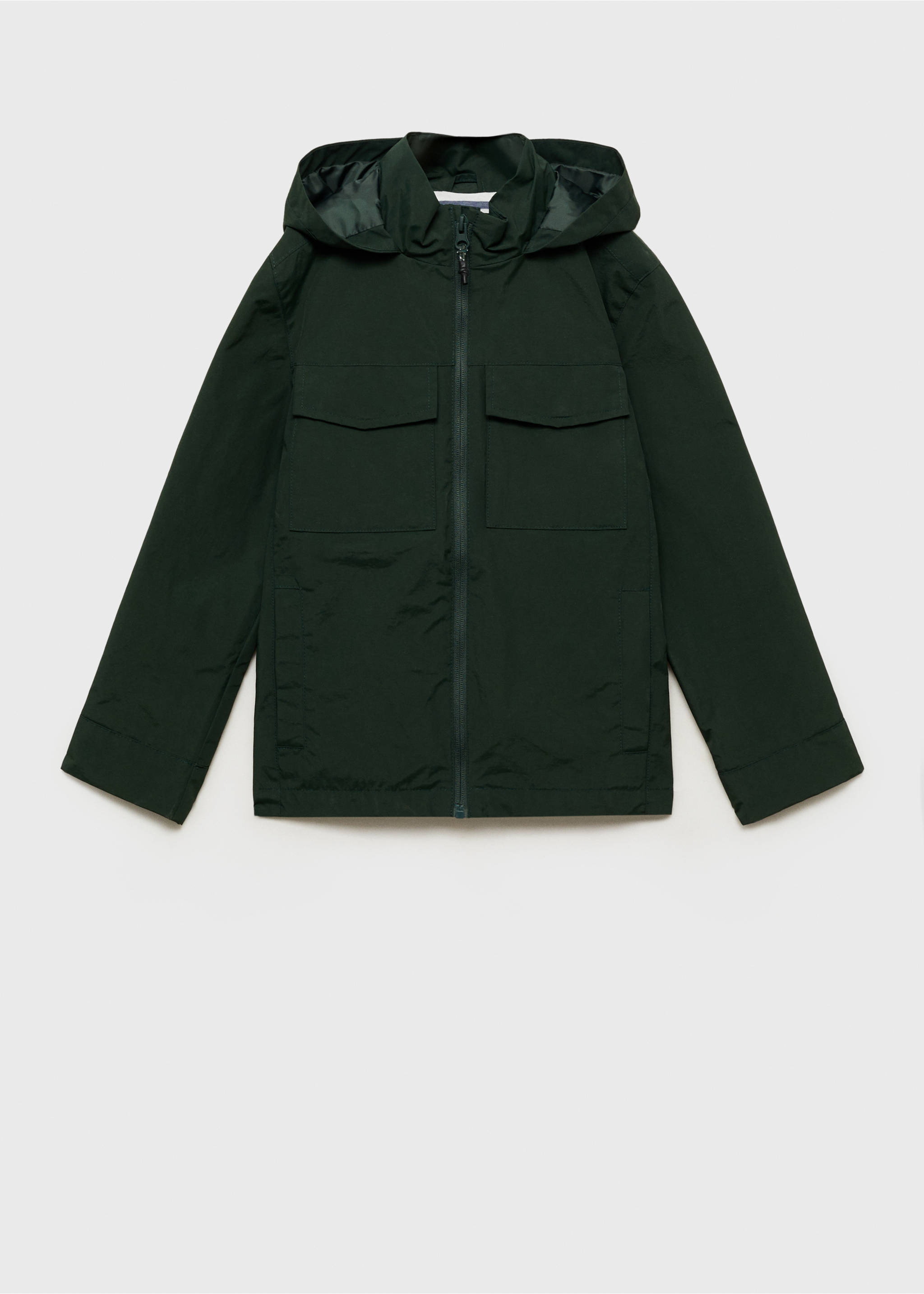 Parka imperméable capuche - Article sans modèle, Vert foncé. Ref: 87074398-00.