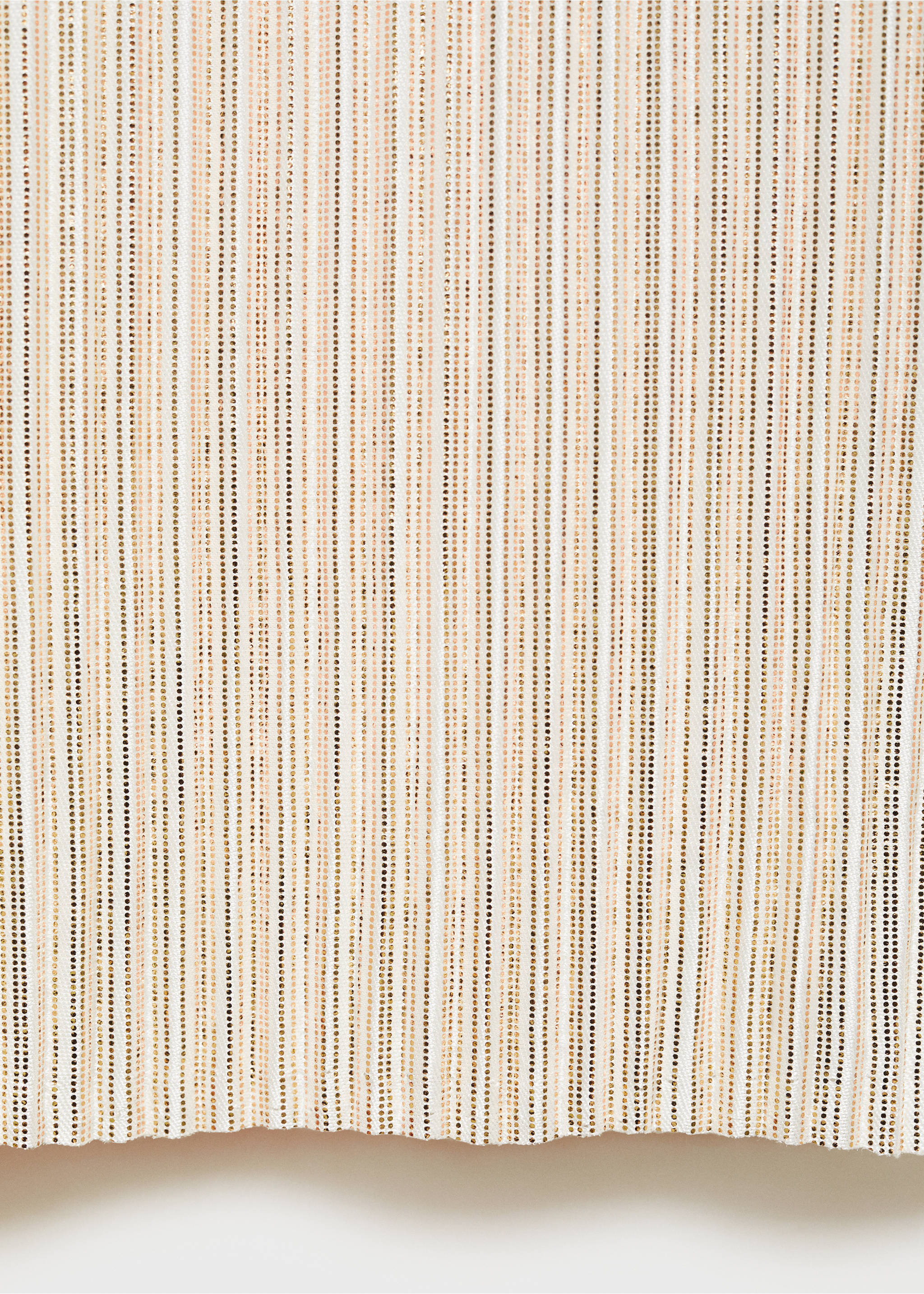 Plisirane hlače ravnog kroja - Detalji artikla 0, Zlatna. Ref: 87074401-00.