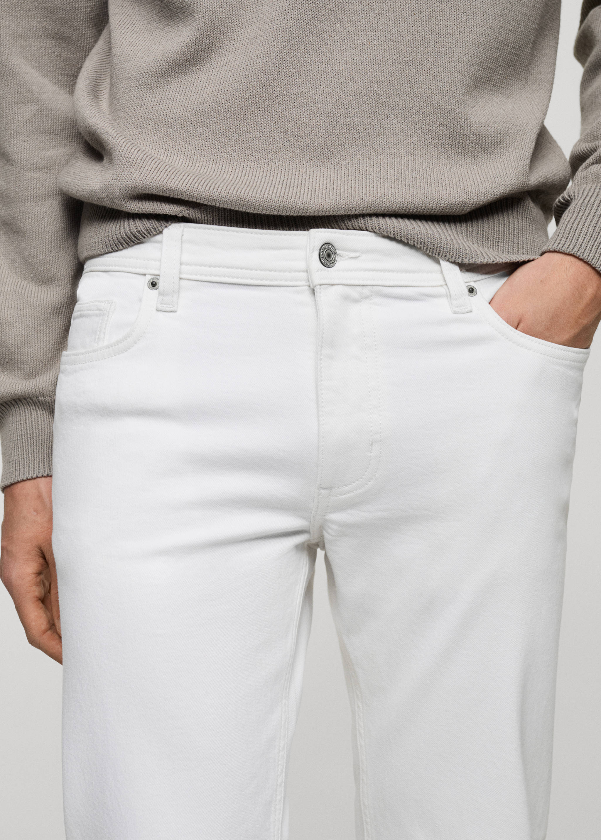 Jean Jan slim fit blanc - Détail de l'article 1