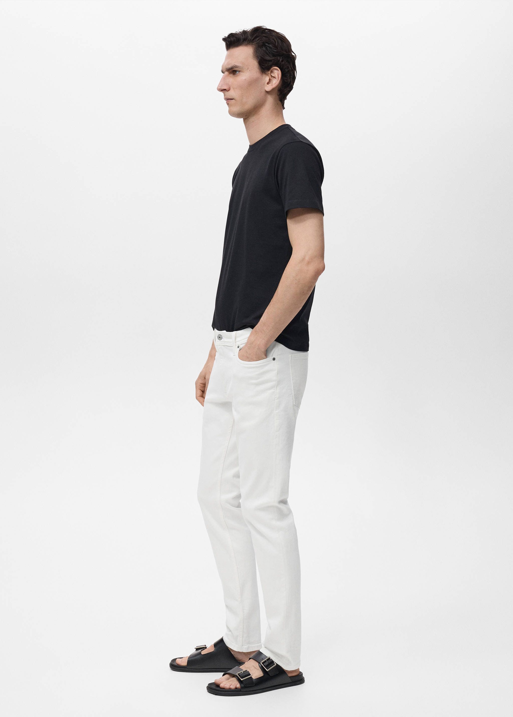 Jean Jan slim fit blanc - Détail de l'article 5