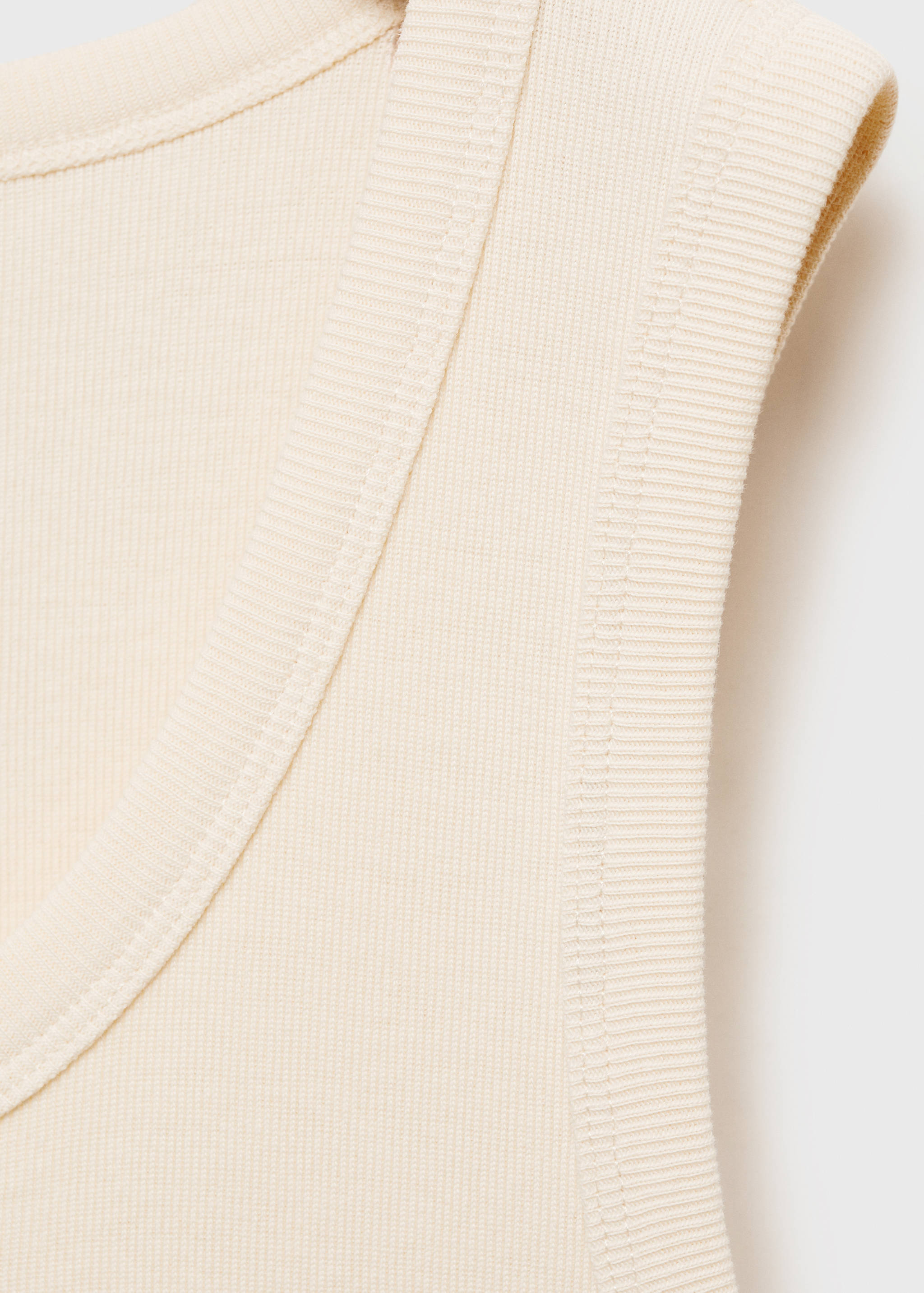 T-shirt à boutons 100 % coton bretelles - Détail de l'article 0