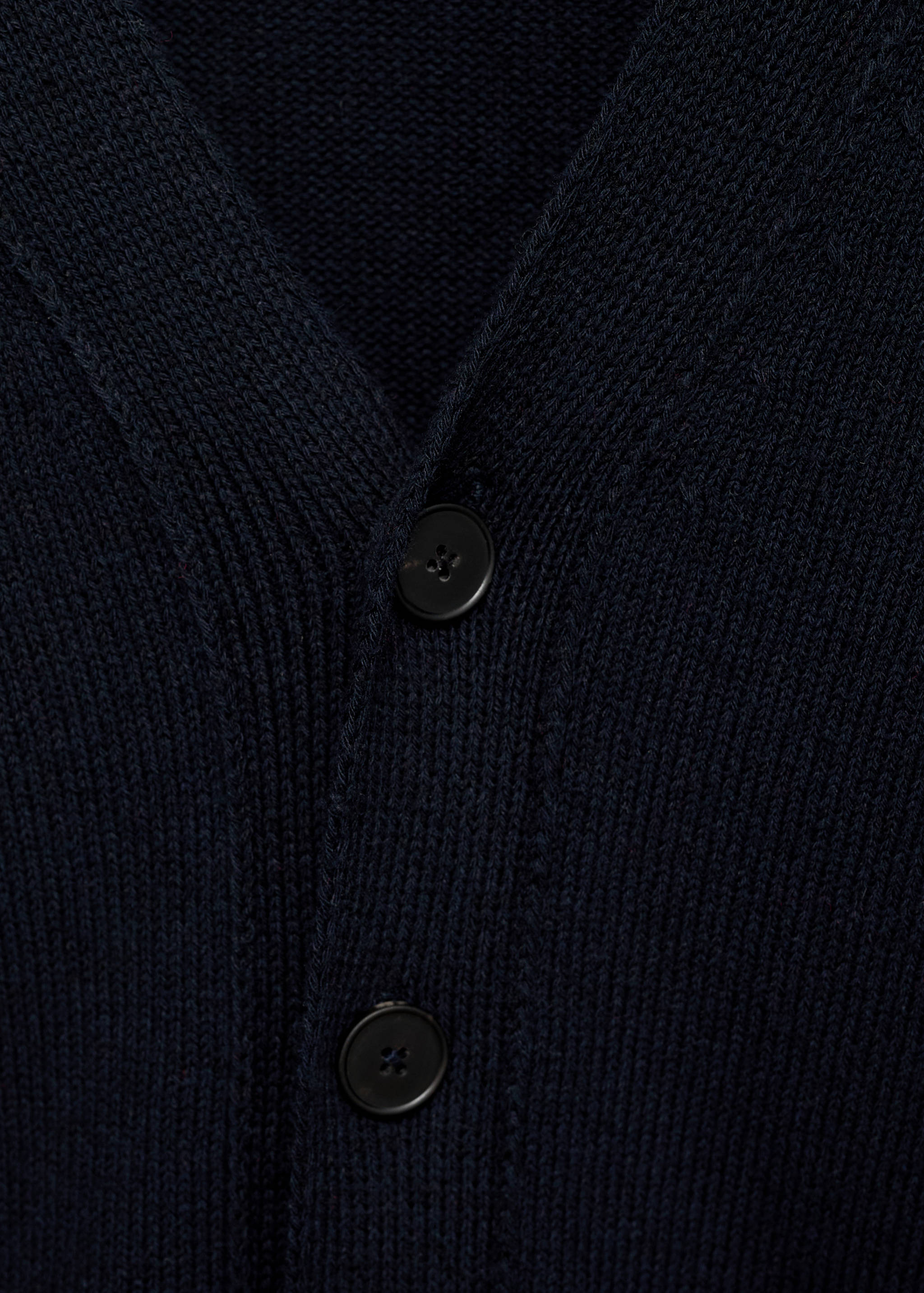 Knitted cotton cardigan with buttons - Details of the article 8