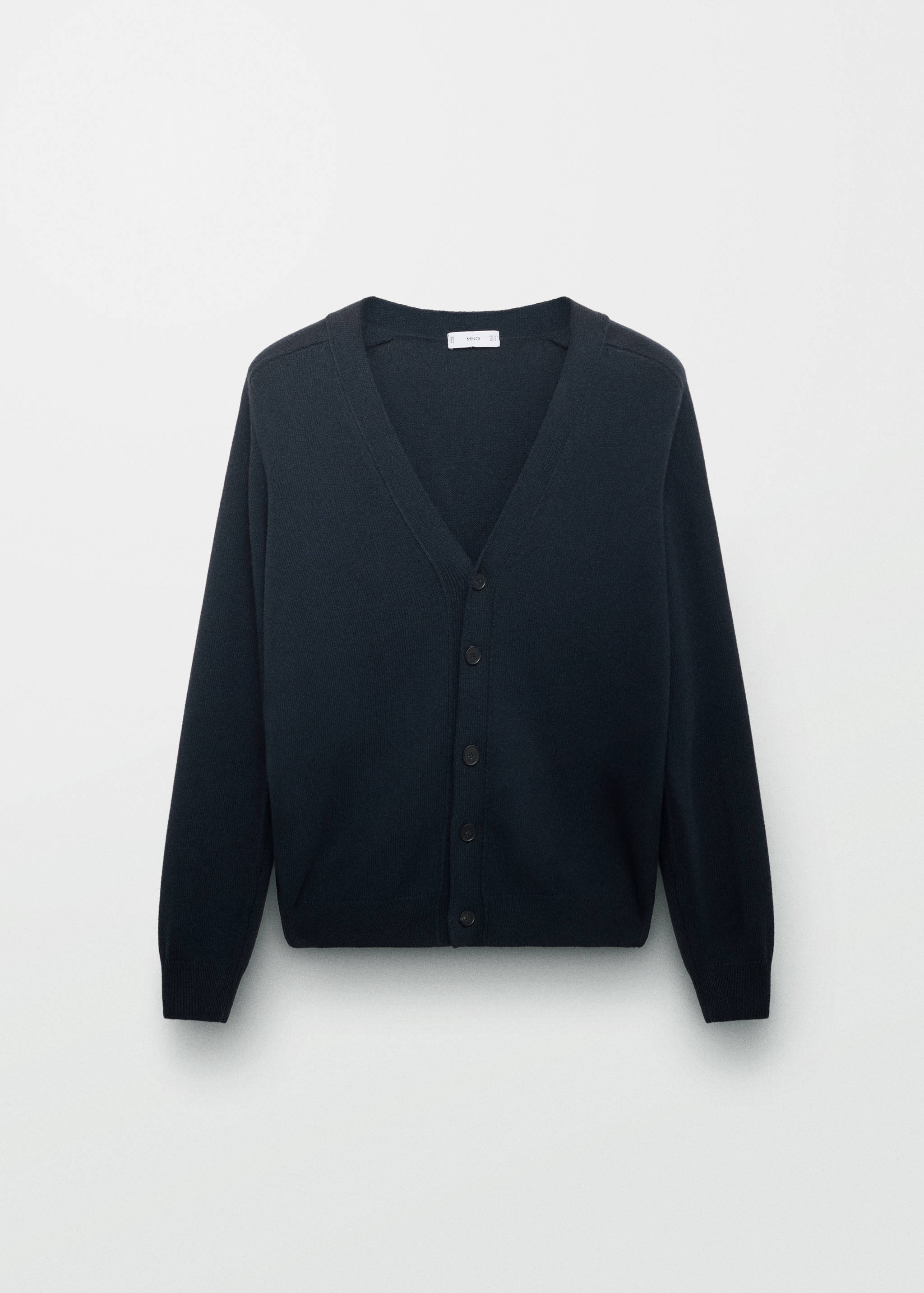 Knitted cotton cardigan with buttons - Details of the article 5