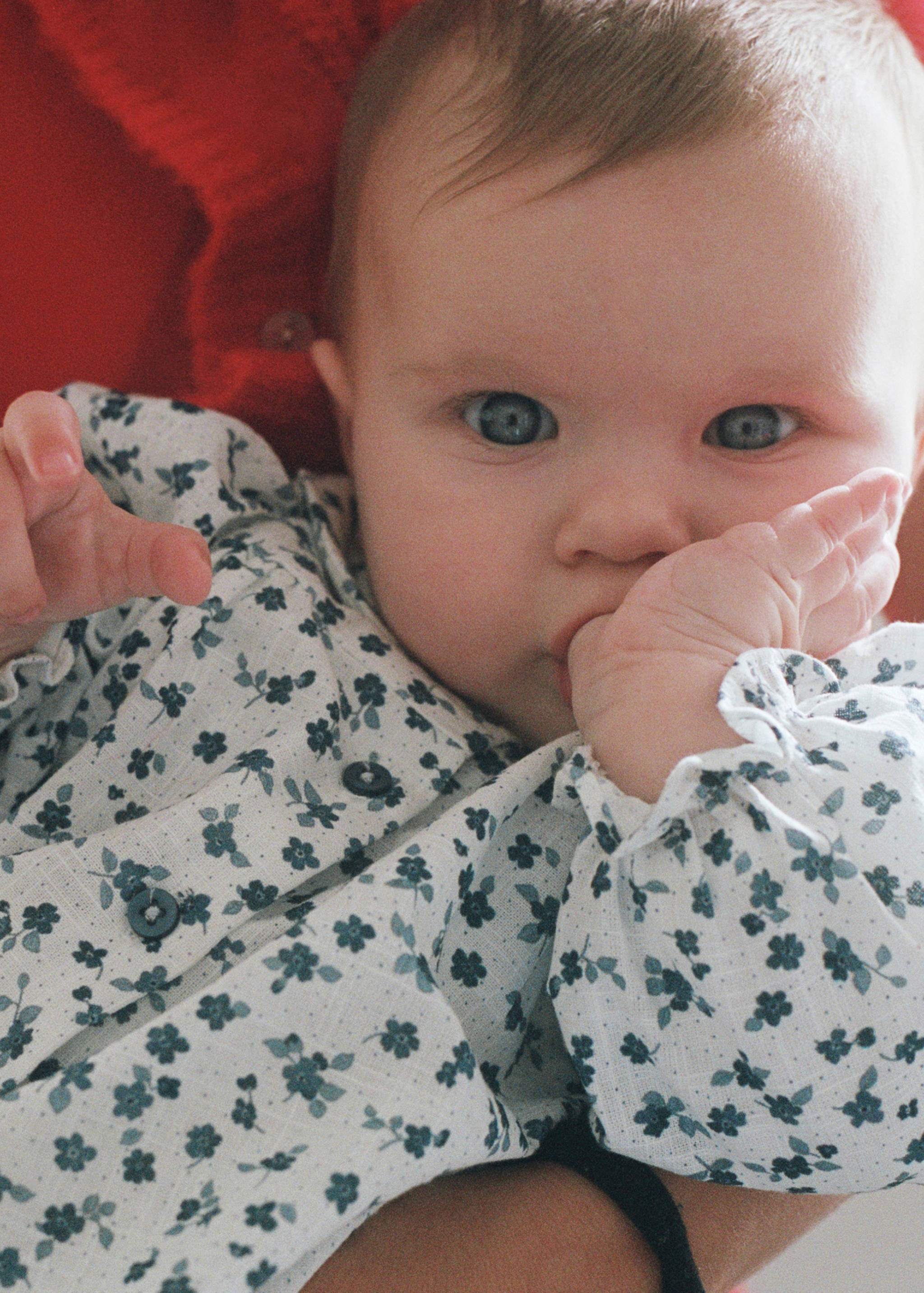 Brusa cotó estampat flors - Pla general