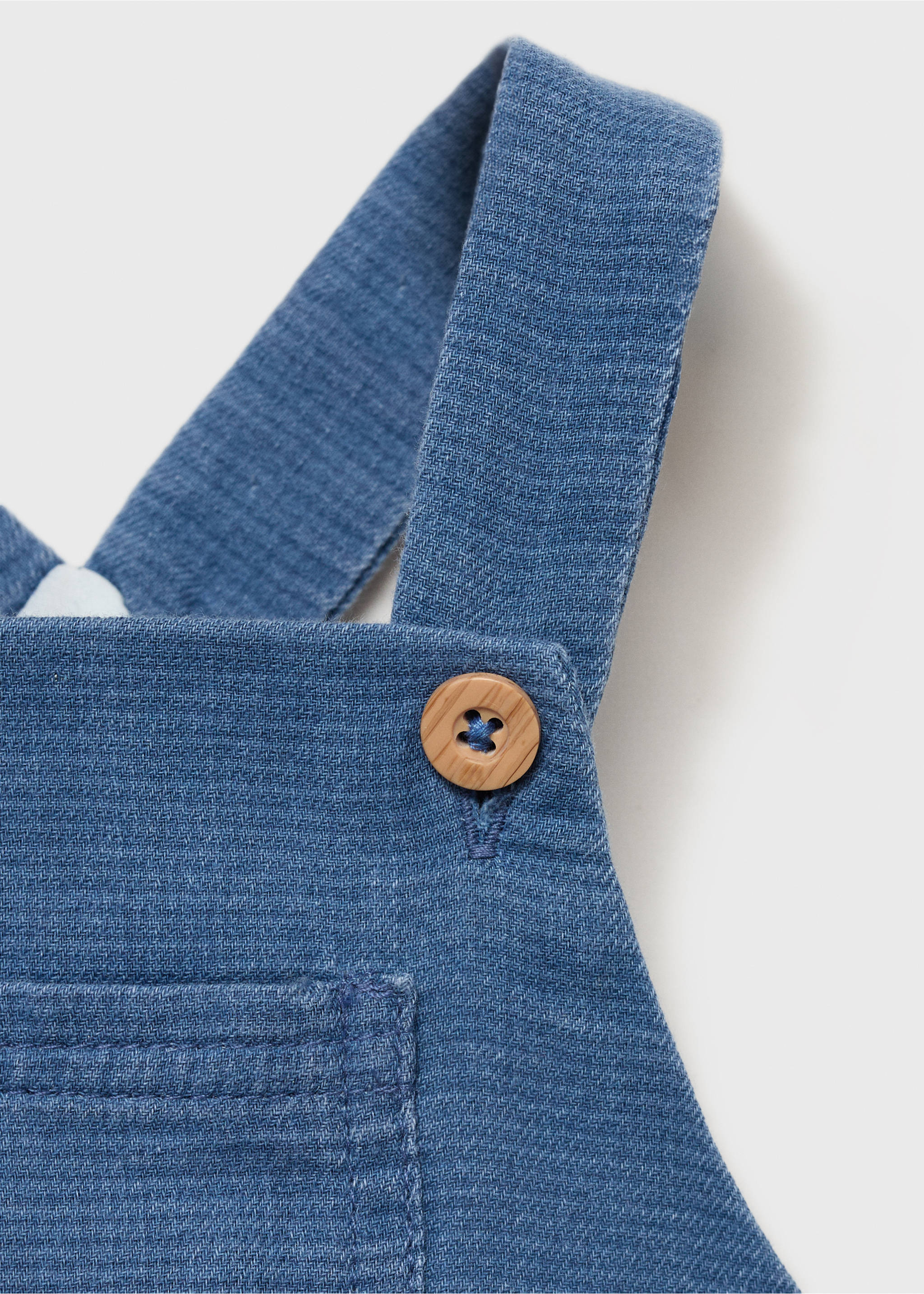 Lange katoenen tuinbroek - Detail van het artikel 8, Blauw. Ref: 87074415-00.