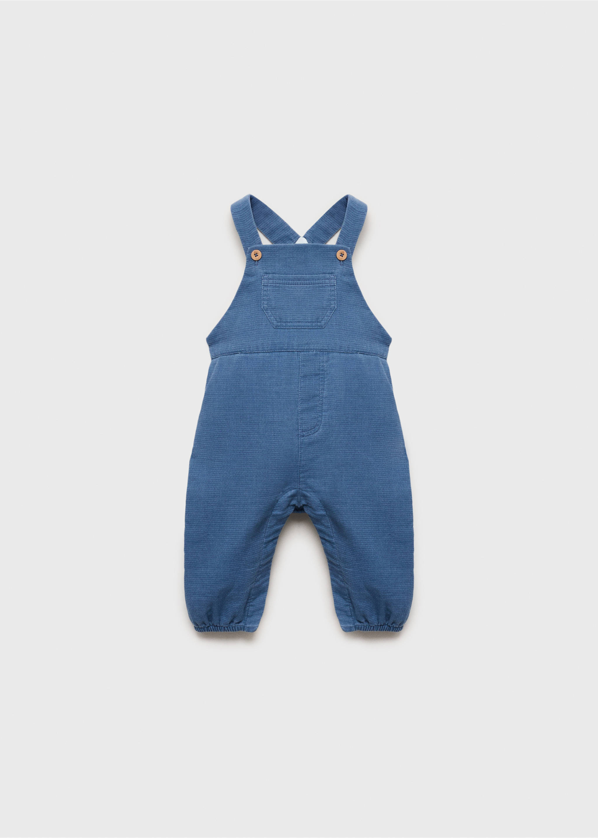 Long cotton dungarees - Article without model, Blue. Ref: 87074415-00.