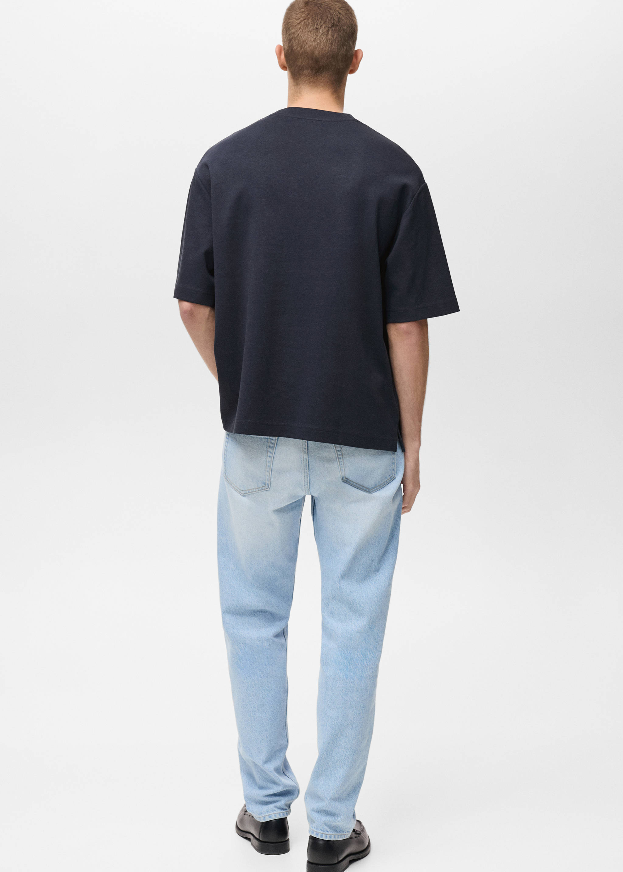 T-shirt oversize coton poche - Verso de l’article