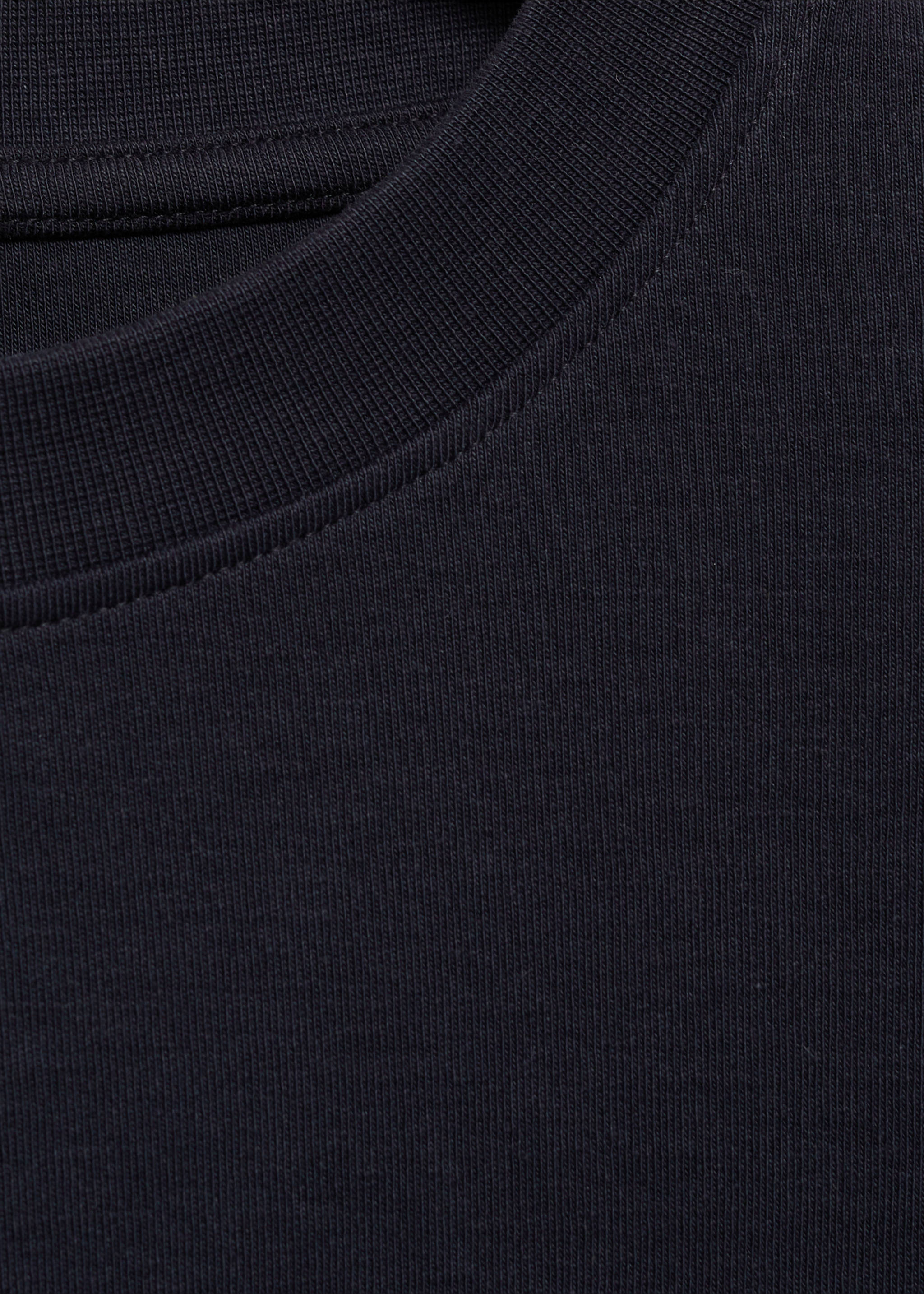 Tricou oversize din bumbac cu buzunar - Detaliu al articolului 8, Bleumarin închis. Ref: 87074416-00.