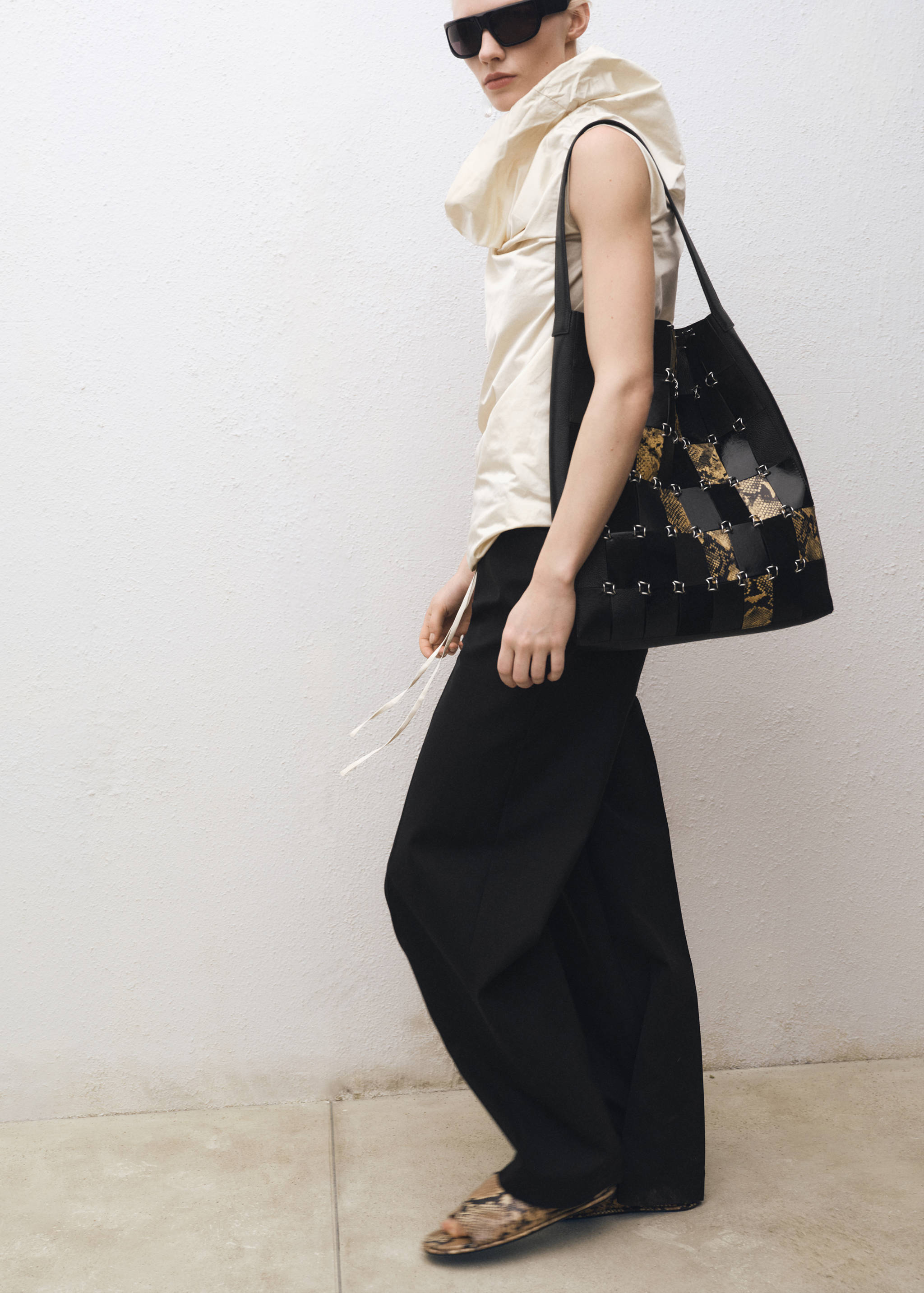 Pantalon de jogging en laine mélangée combiné - Détail de l'article 2