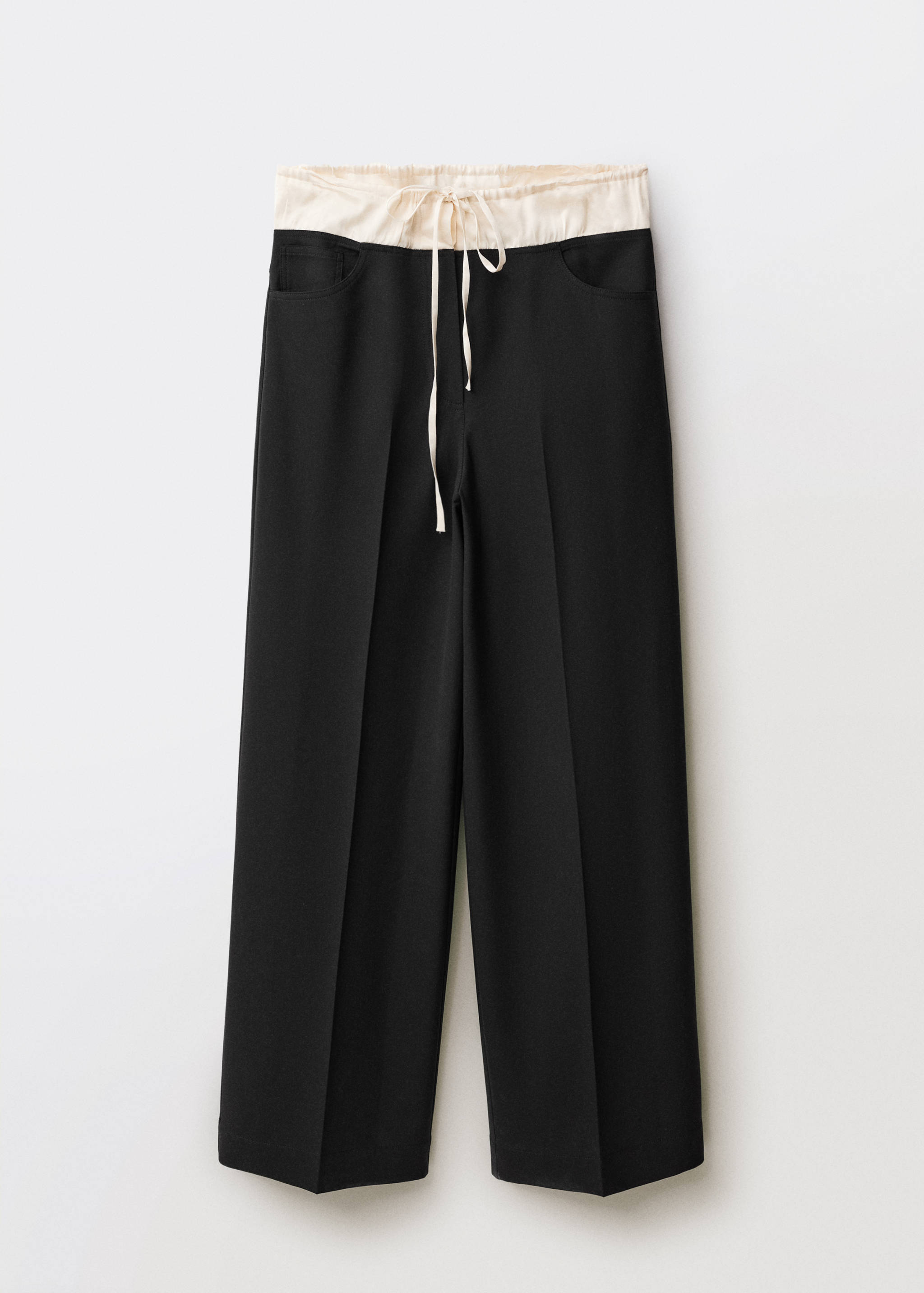 Pantalons jogger barreja llana combinats - Article sense model