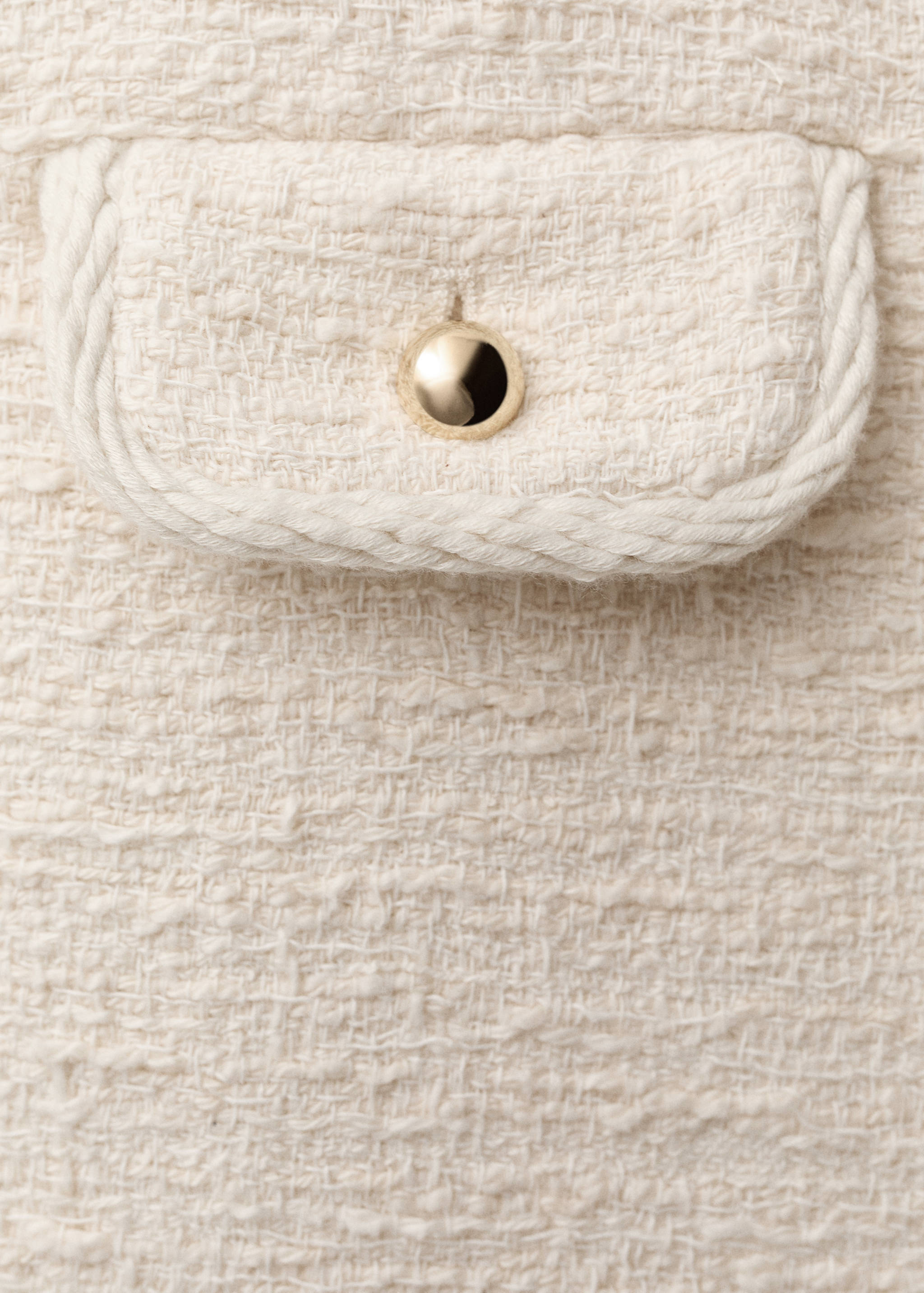 Tweed jacket with striped collar - Details of the article 0