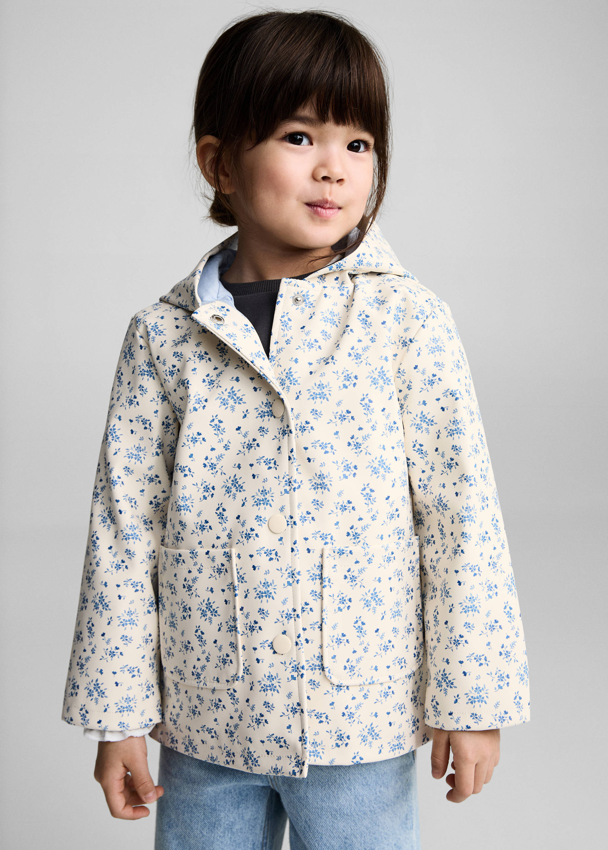 Parka imperméable capuche - Plan moyen