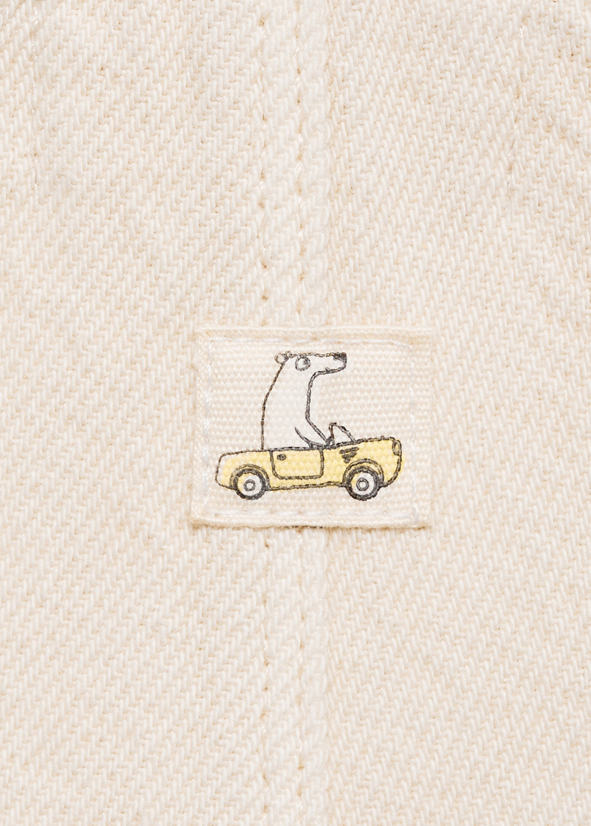 Long denim overalls with pocket - Details of the article 8