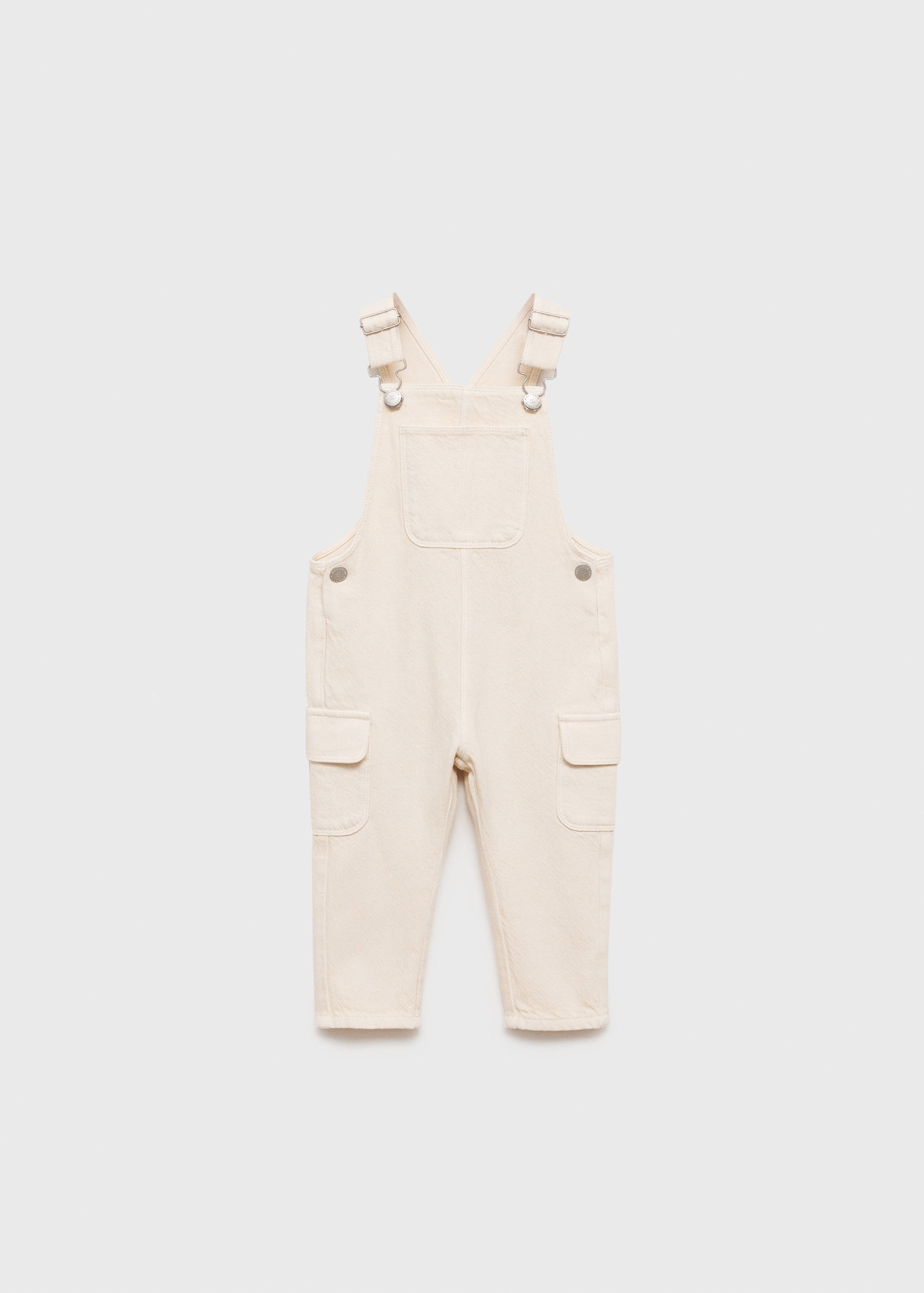 Long denim overalls with pocket - Article without model