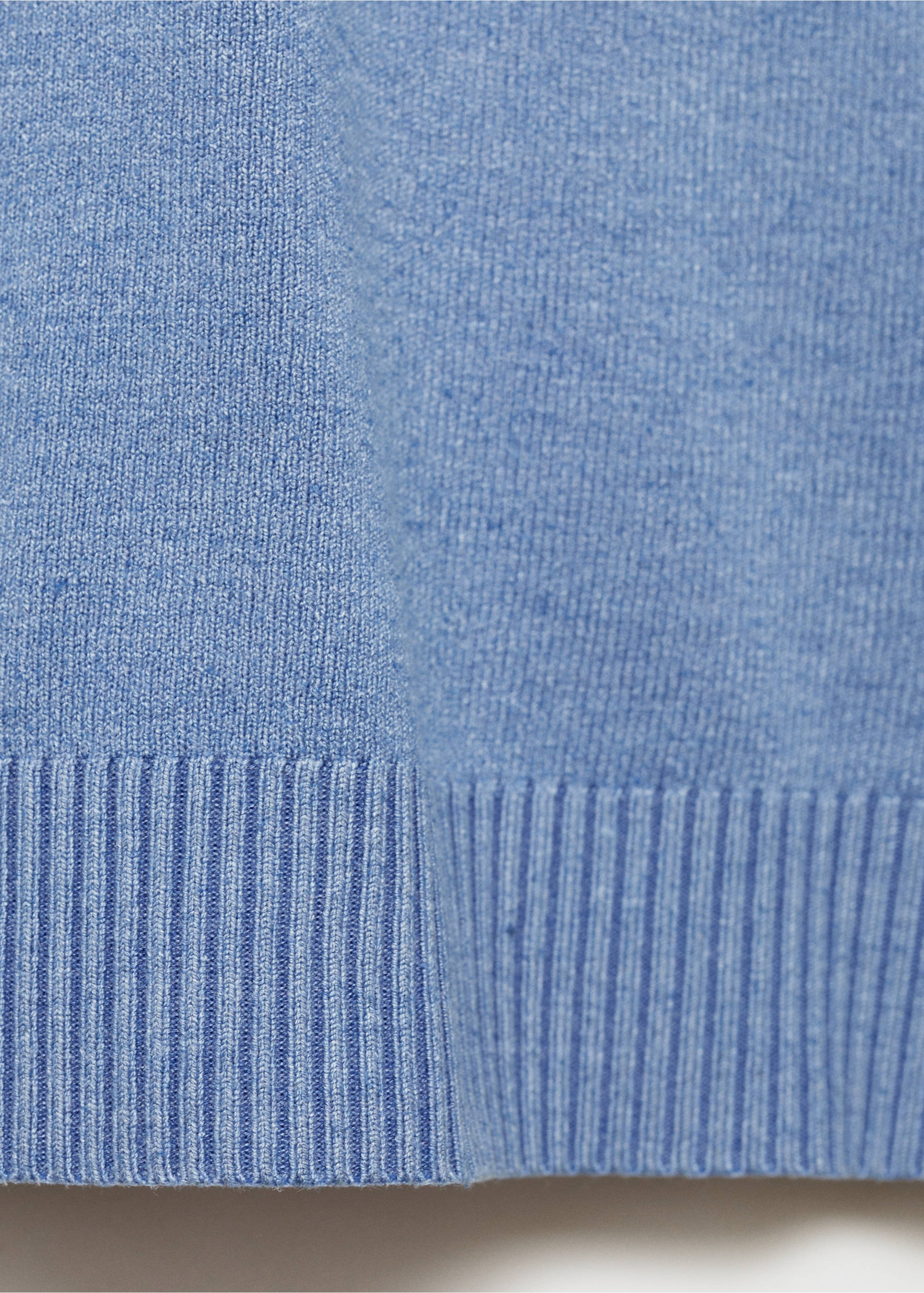 V-neck top - Details of the article 0, Sky Blue. Ref: 87074785-00.