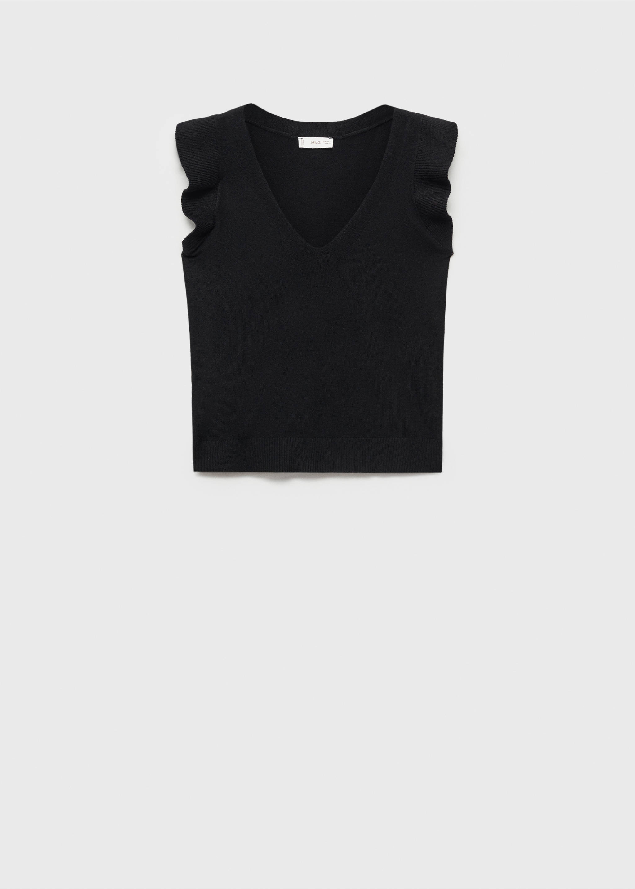 Top mit V-Ausschnitt - Artikel ohne Model, Schwarz. Ref: 87074785-00.