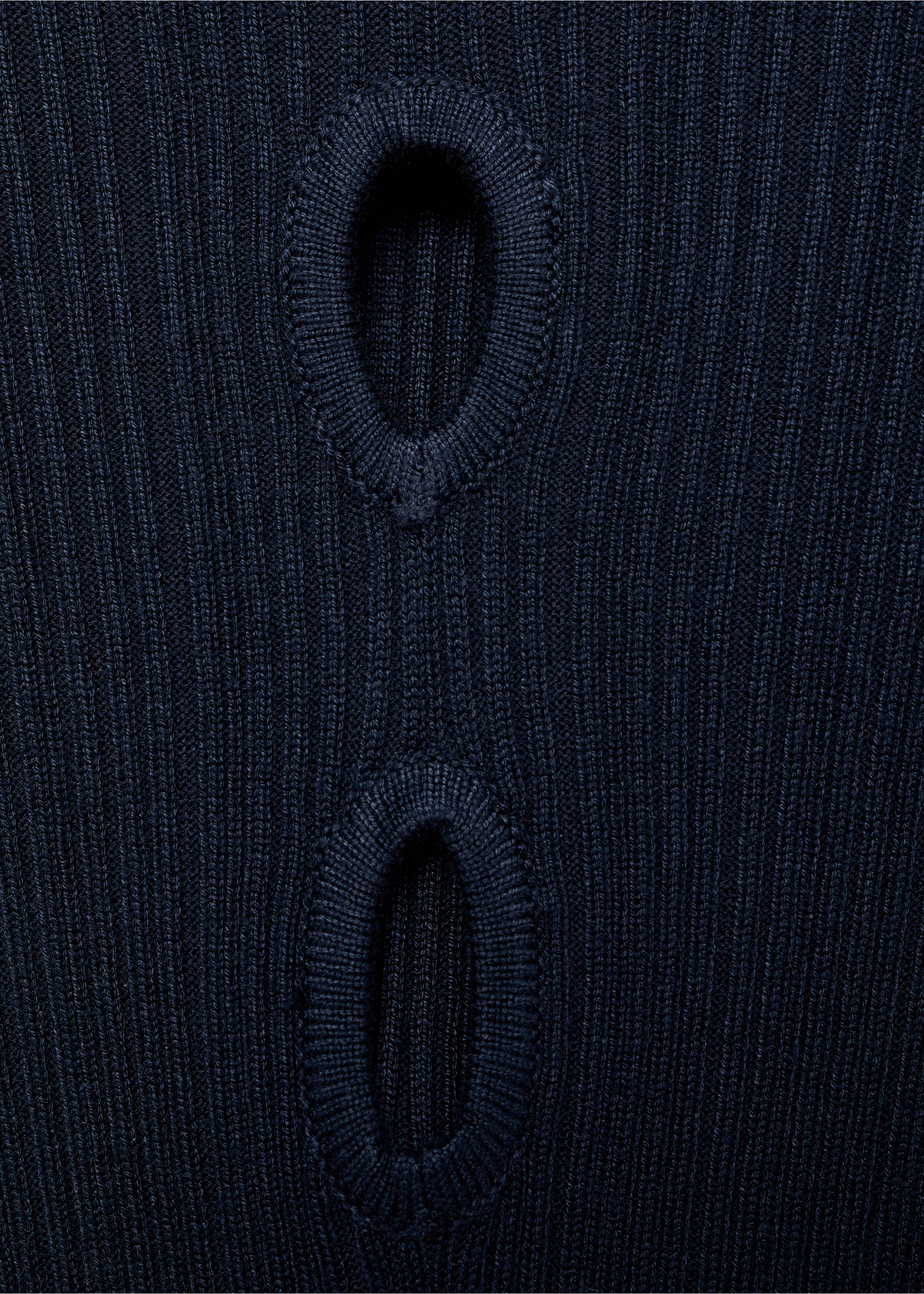 Ściągaczowa sukienka midi - Szczegóły artykułu 8, Ciemnogranatowy. Ref: 87074786-00.