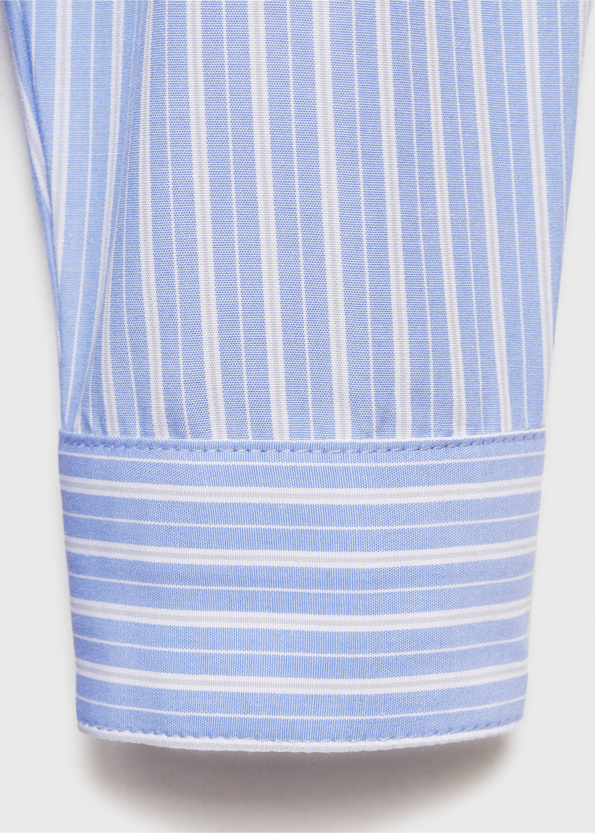 Striped shirt dress - Details of the article 0, Blue. Ref: 87074790-00.