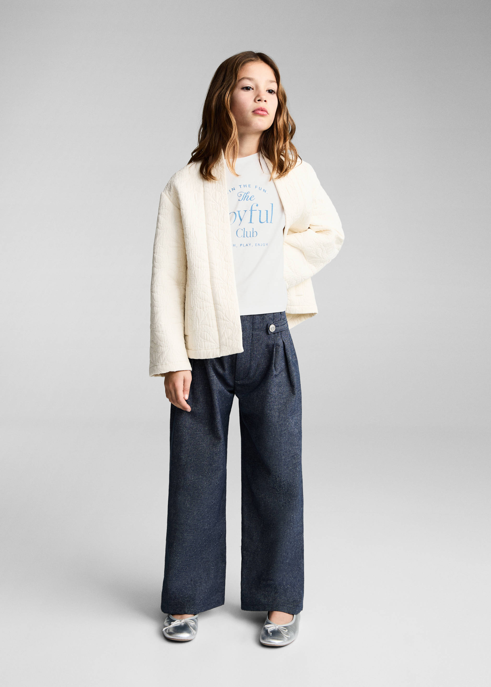 Ruffled printed t-shirt - General plane