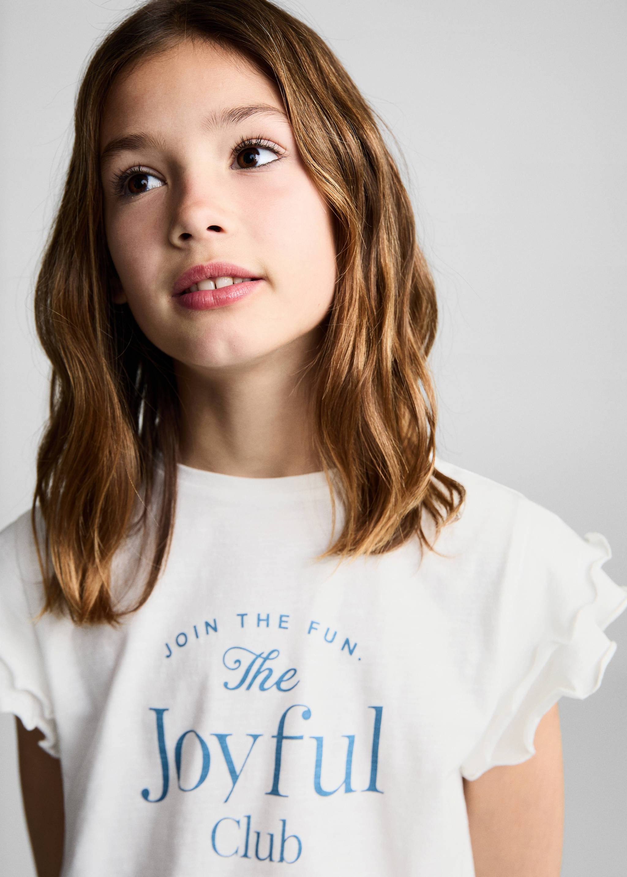 Ruffled printed t-shirt - Details of the article 1