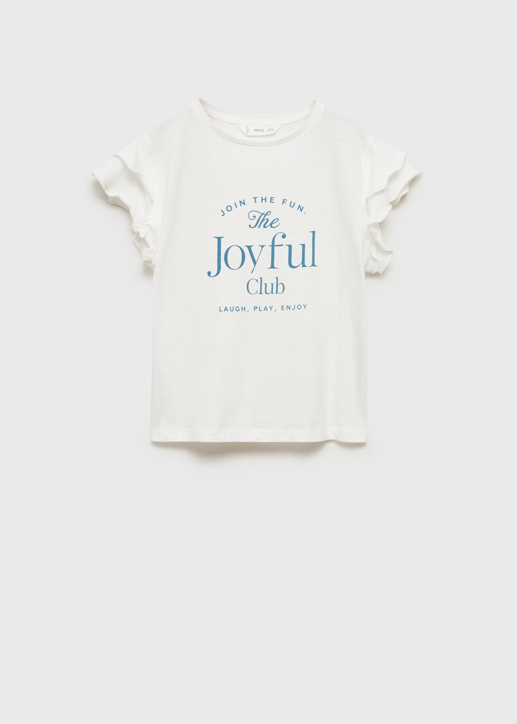 Ruffled printed t-shirt - Article without model