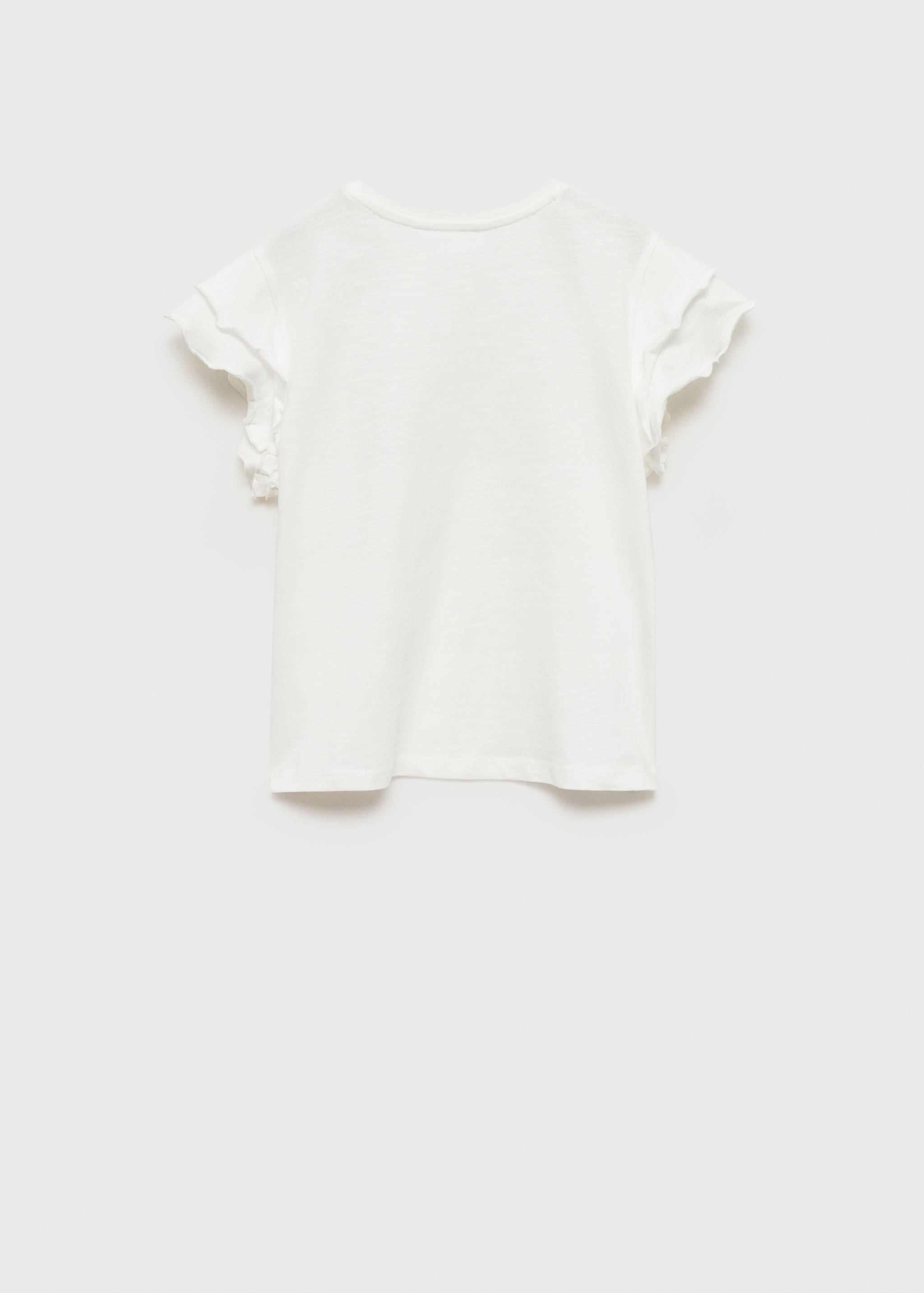 Ruffled printed t-shirt - Reverse of the article