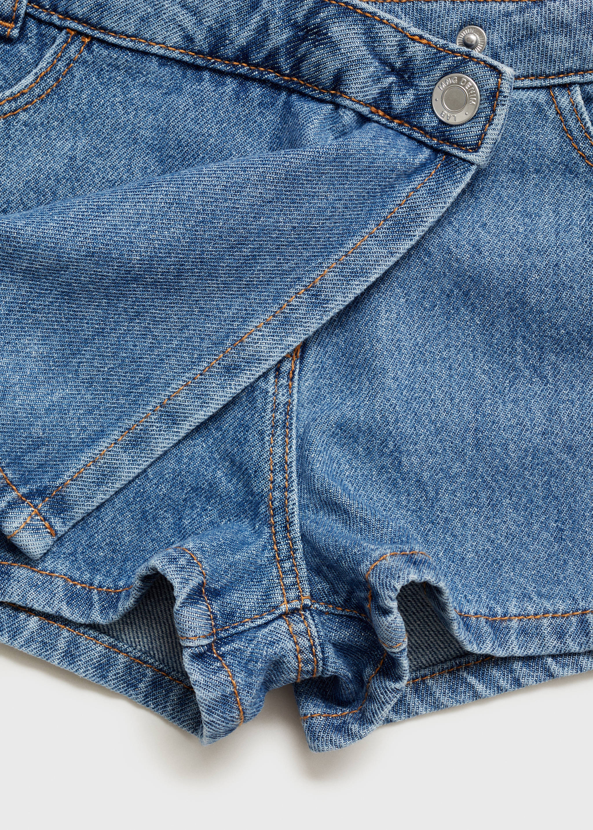 Überkreuzter Jeans-Hosenrock - Detail des Artikels 8
