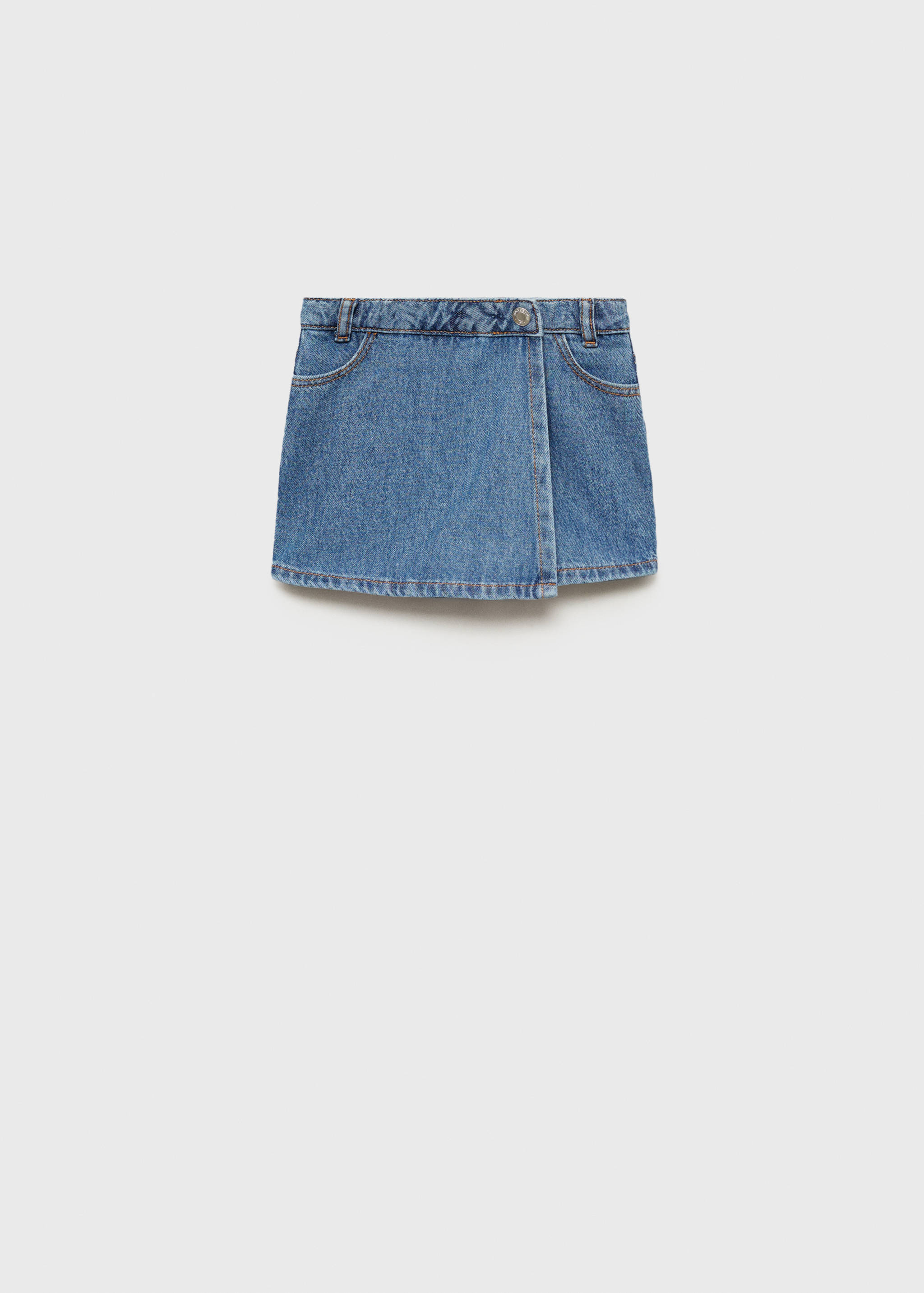 Überkreuzter Jeans-Hosenrock - Artikel ohne Model