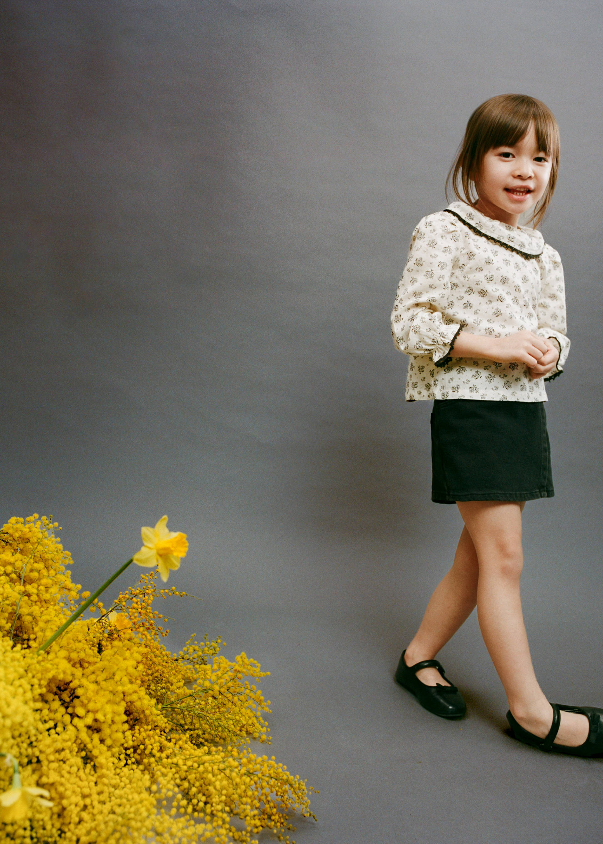 Wrapped denim skort - Details of the article 5