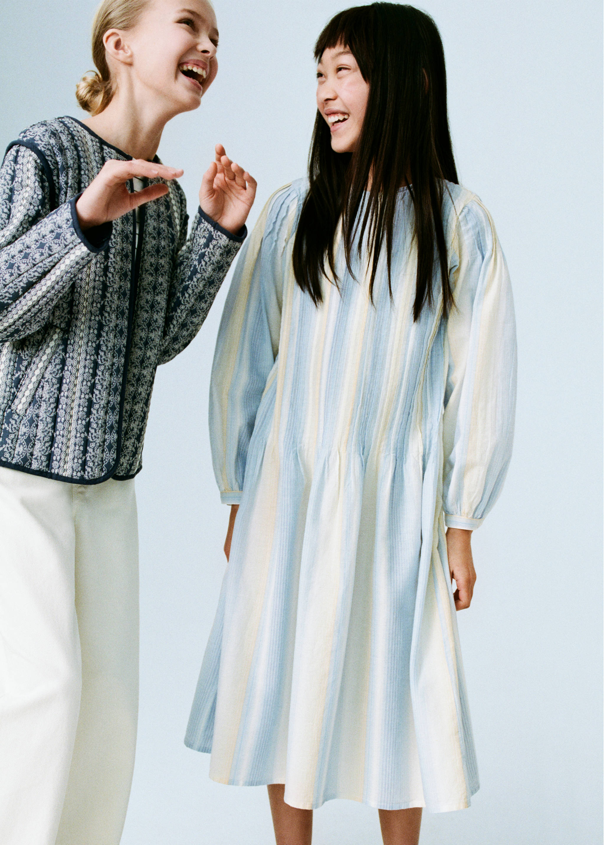 Rochie încrețită cu dungi - Detaliu al articolului 6