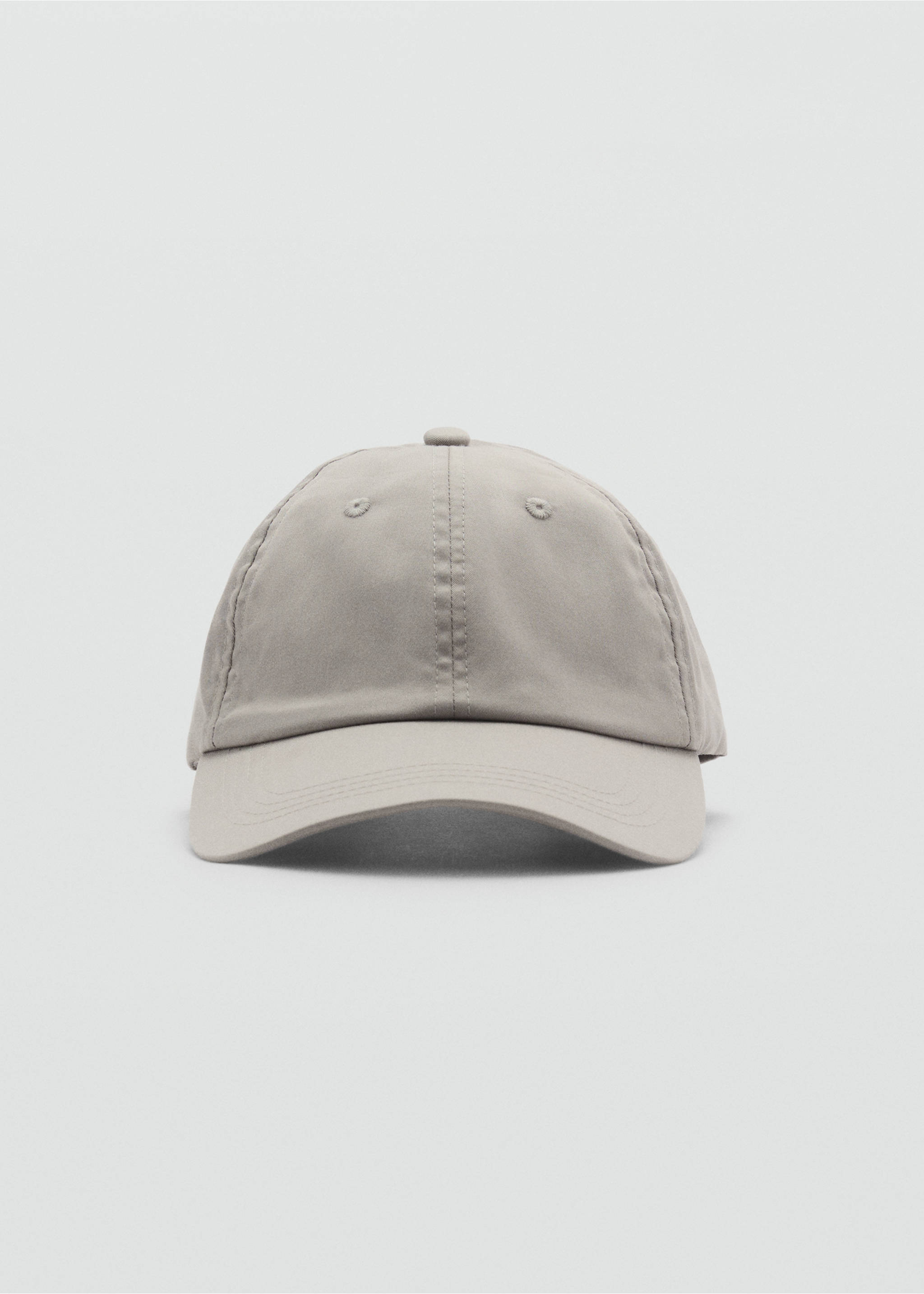 Gorra cotó visera - Pla mig, Gris. Ref: 87074797-00.