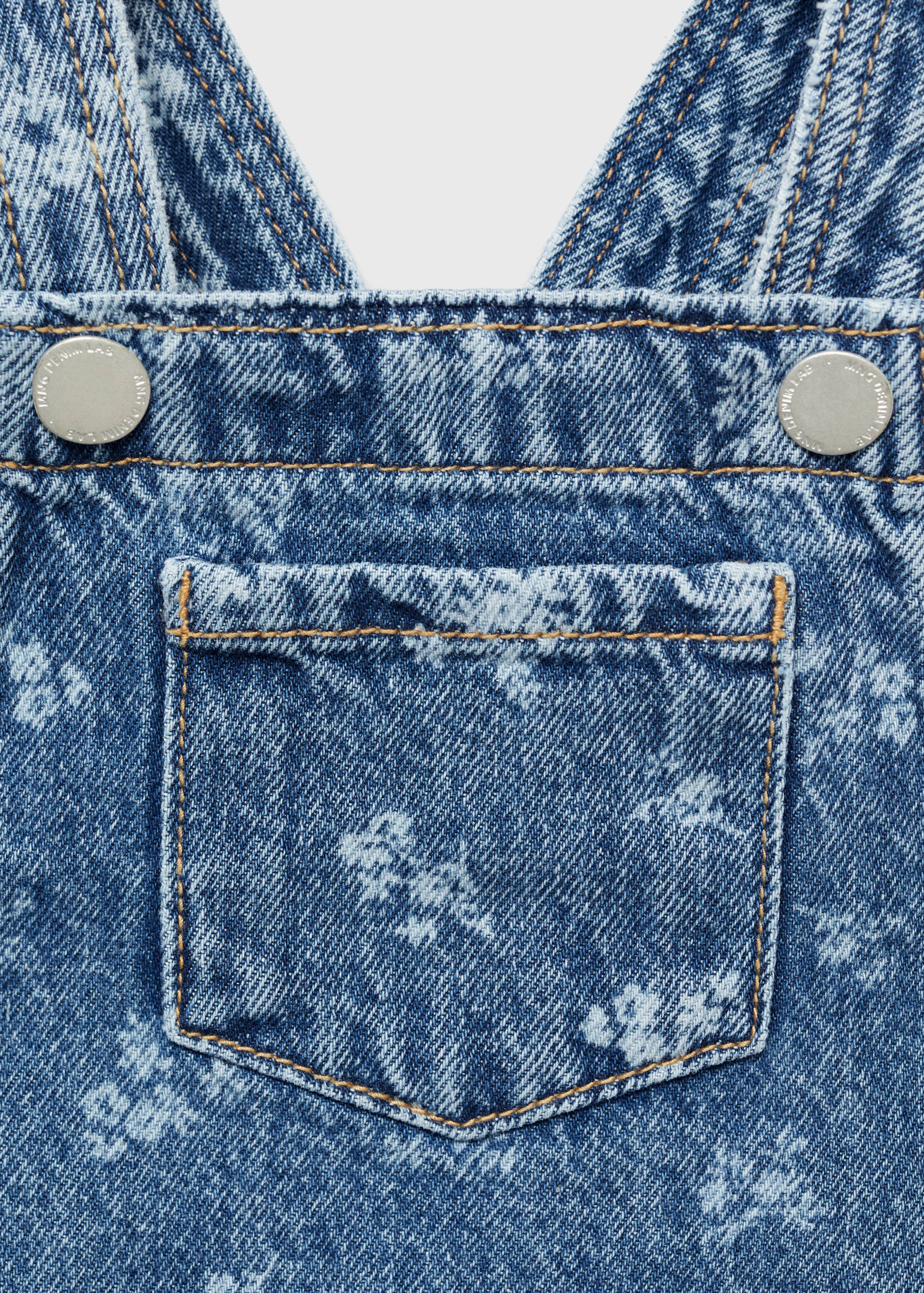 Printed denim pinafore - Details of the article 8